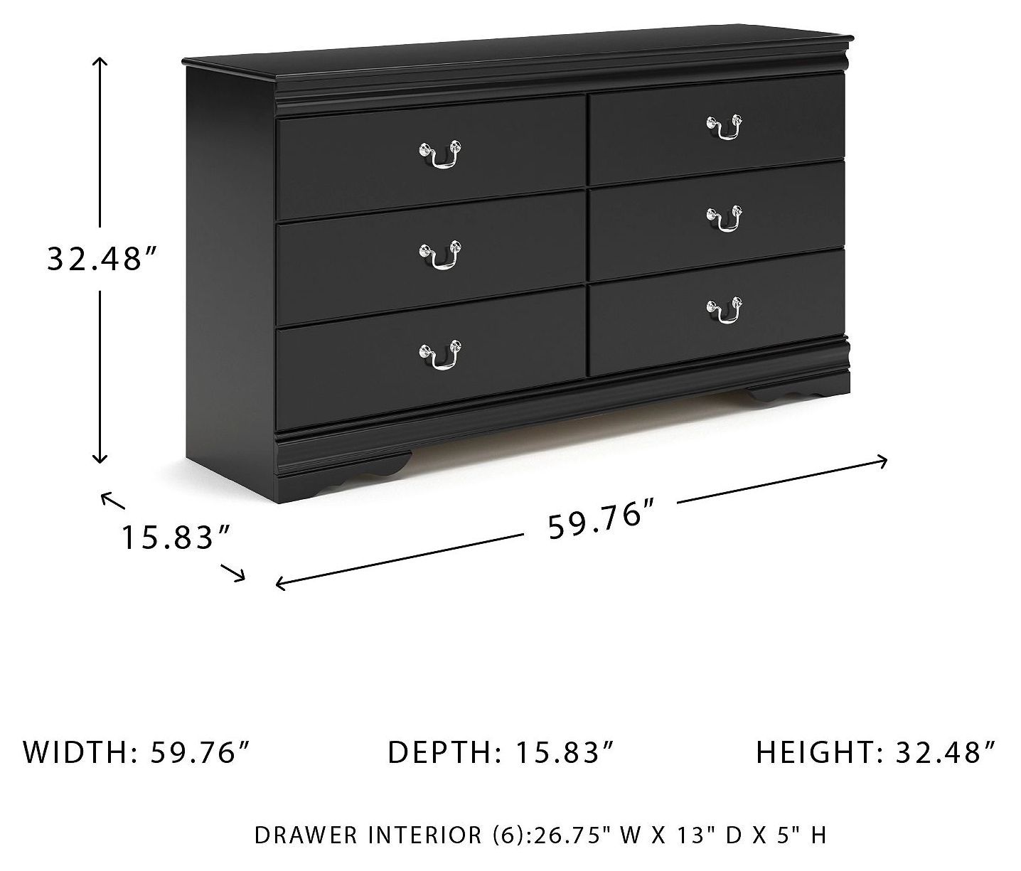 Huey Vineyard Black Dresser