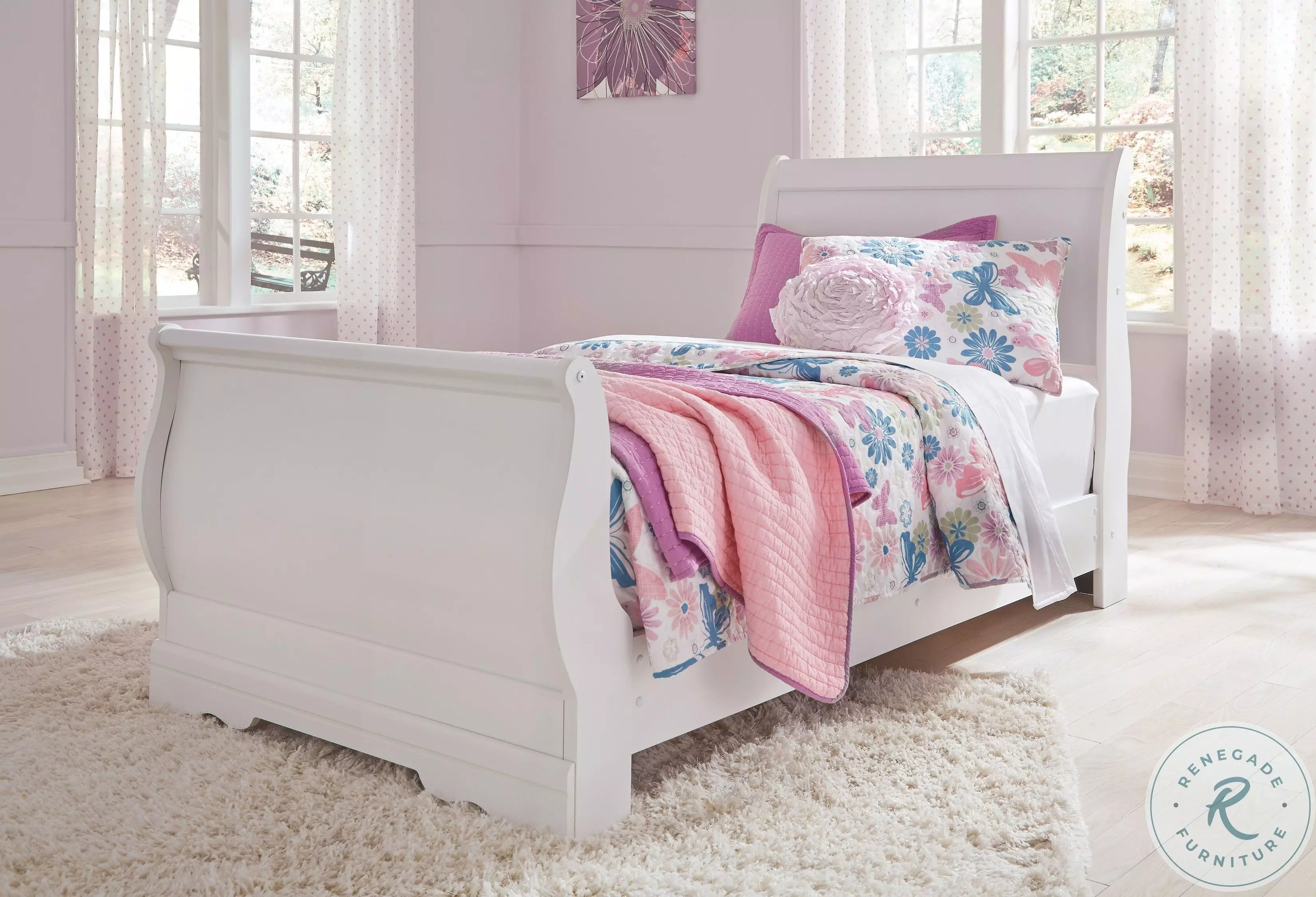 ALyssaAliassafari様 21.2 Anarasia White Youth Sleigh Bedroom Set from Ashley