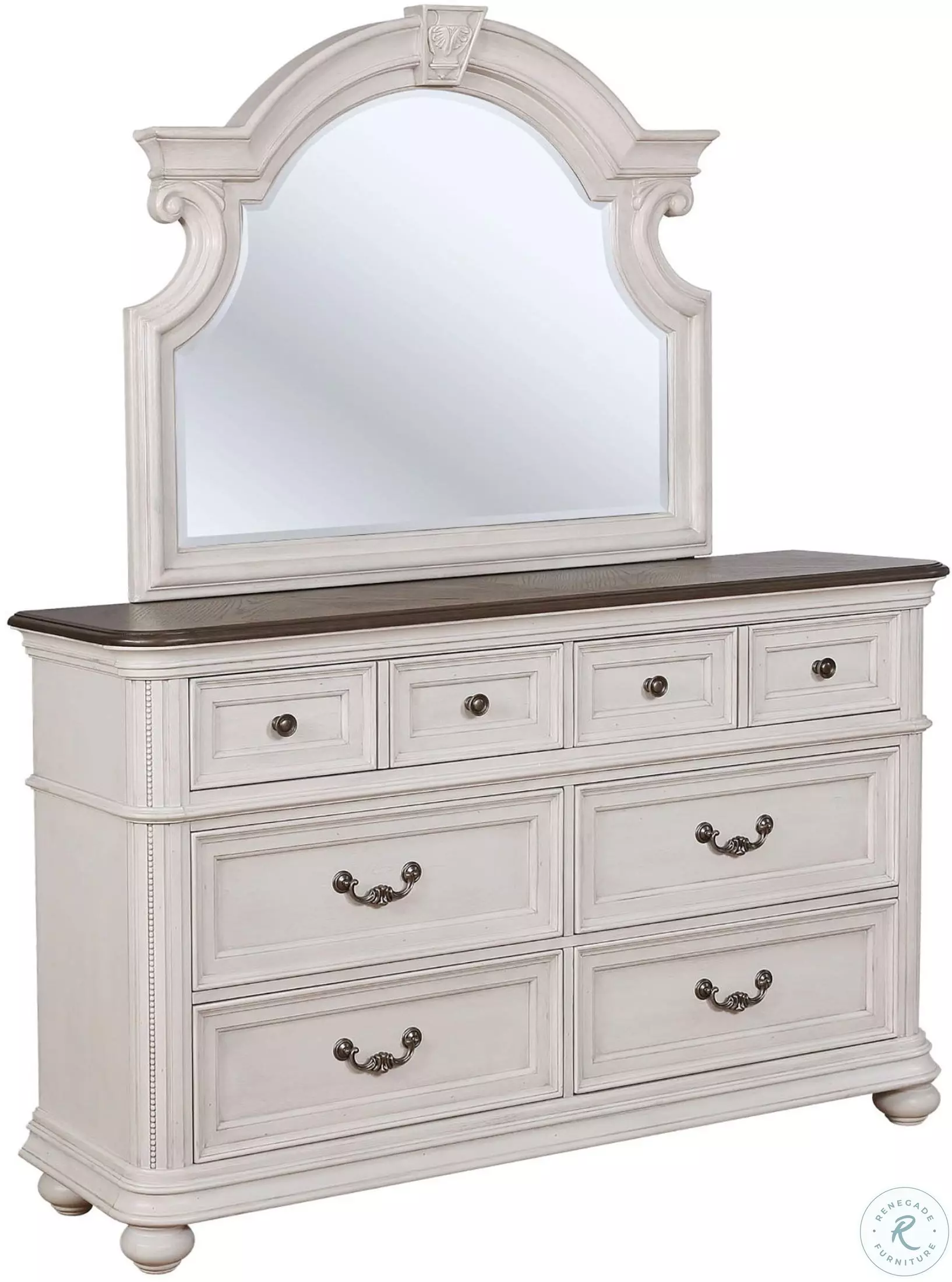 West Chester Weathered Oak Dresser with Mirror from Avalon