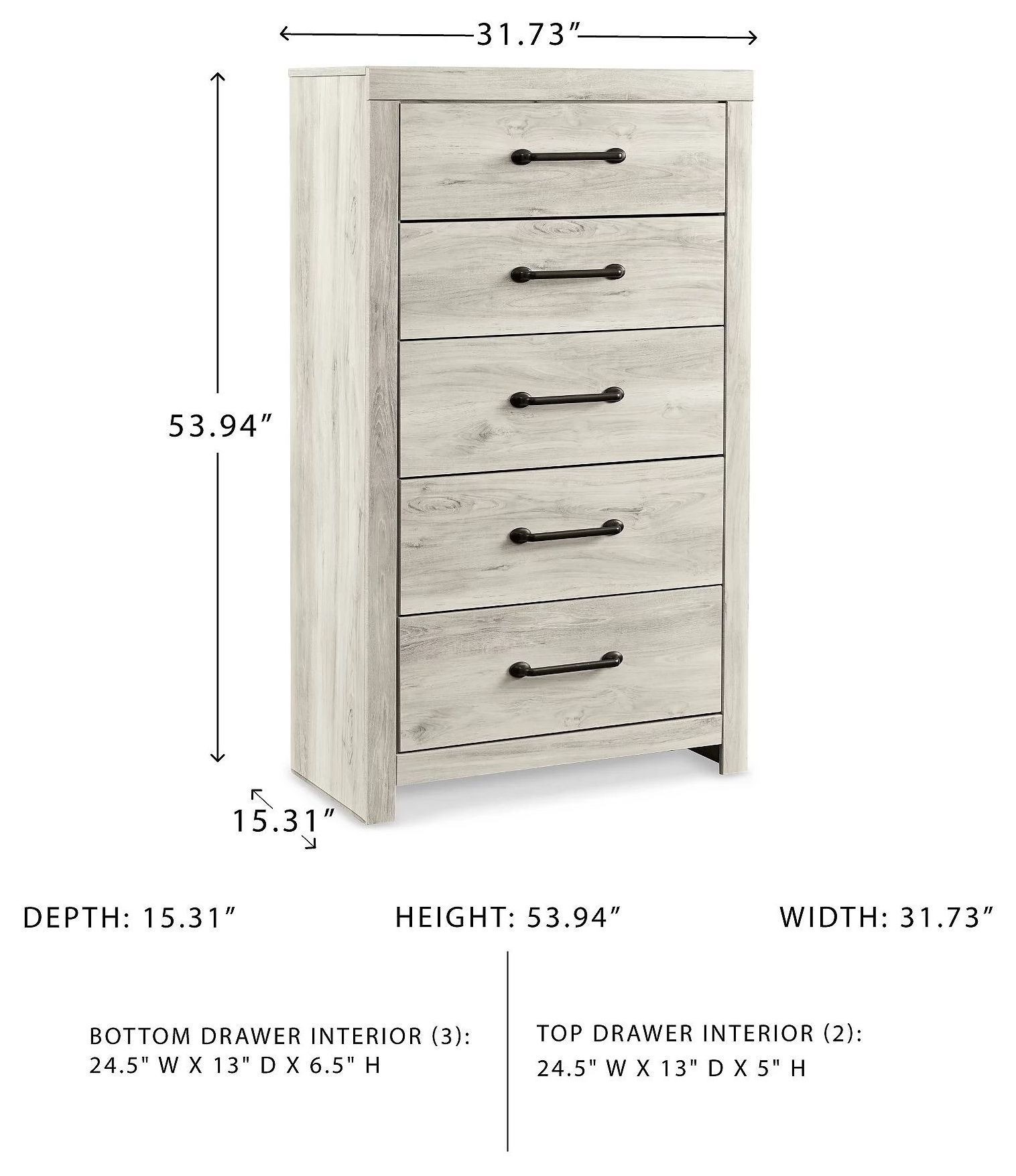 Cambeck Whitewash Drawer Chest
