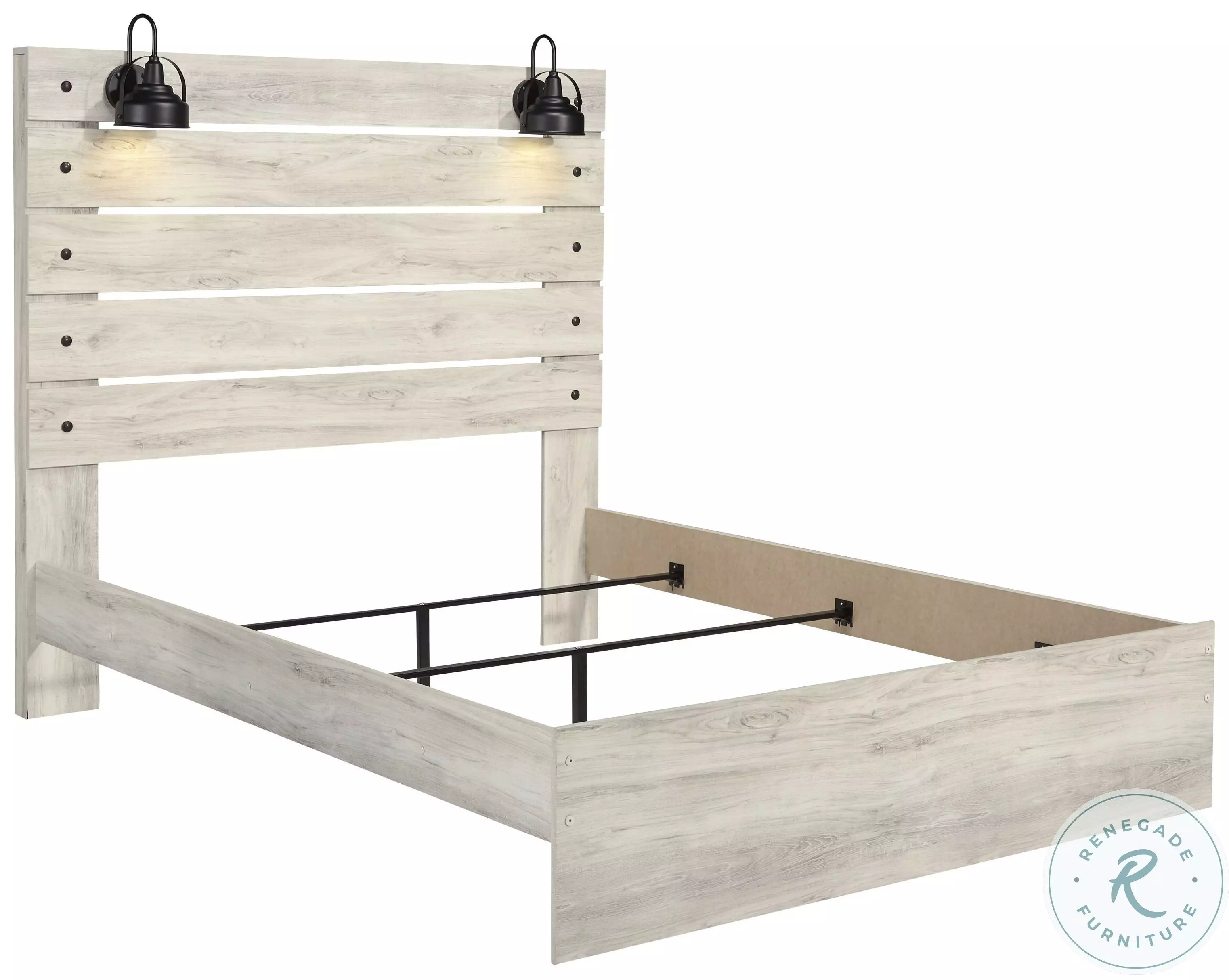 Cambeck Whitewash Queen Panel Bed From Home Gallery Stores | Home