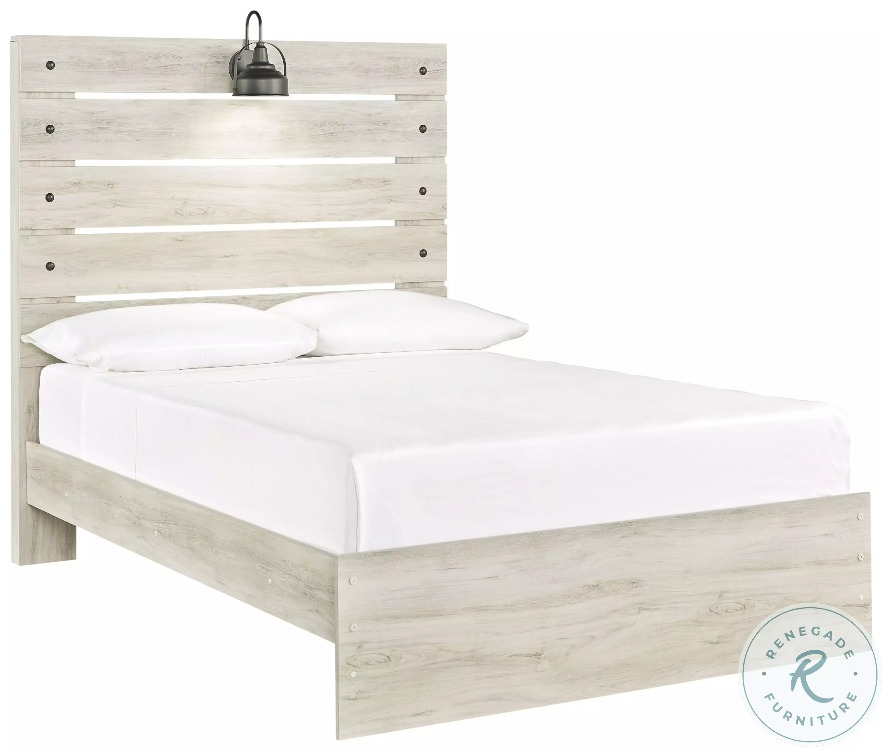 Cambeck Whitewash Full Panel Bed From Home Gallery Stores | Home