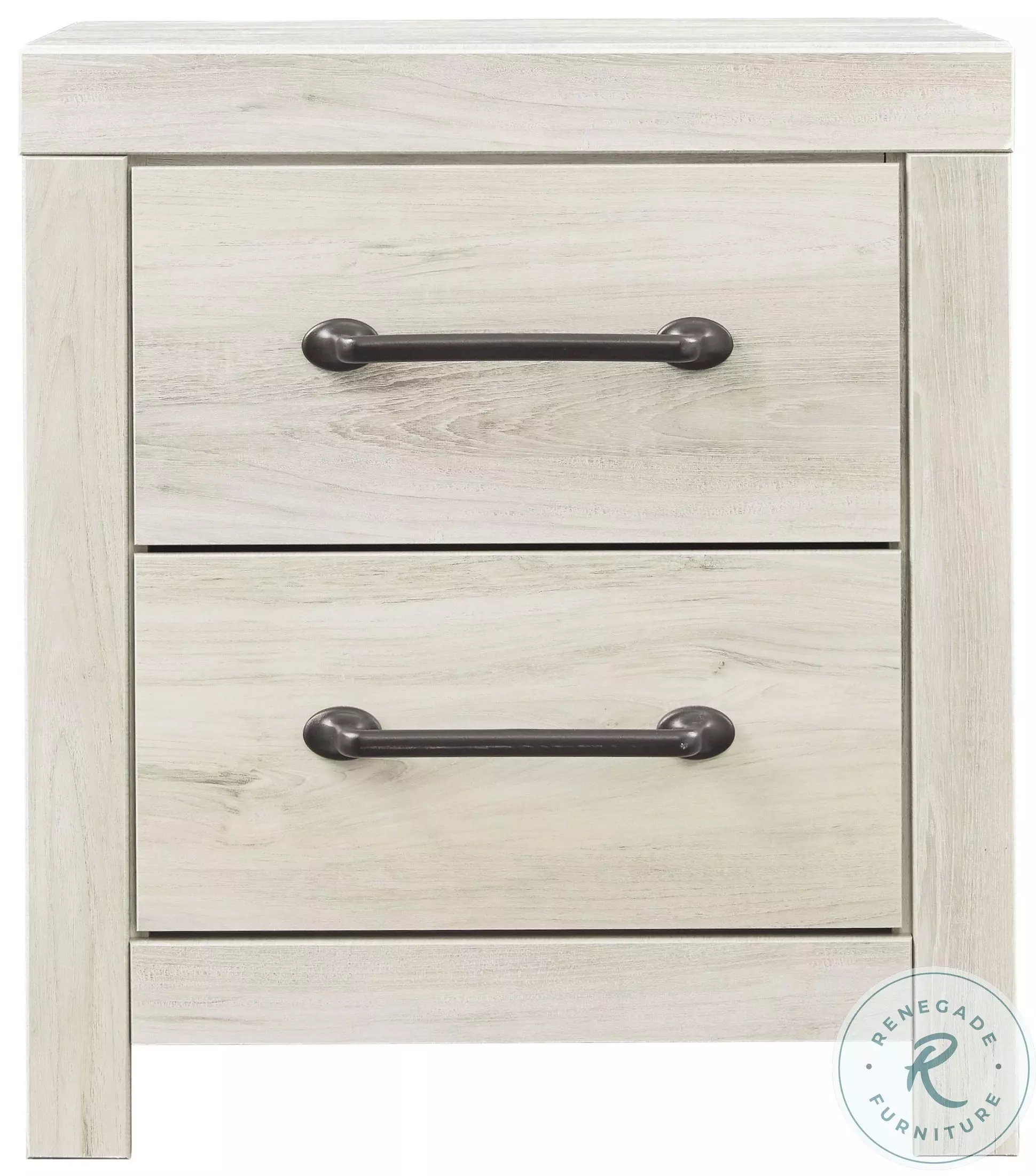 Cambeck Whitewash Two Drawer Nightstand from Ashley | Coleman