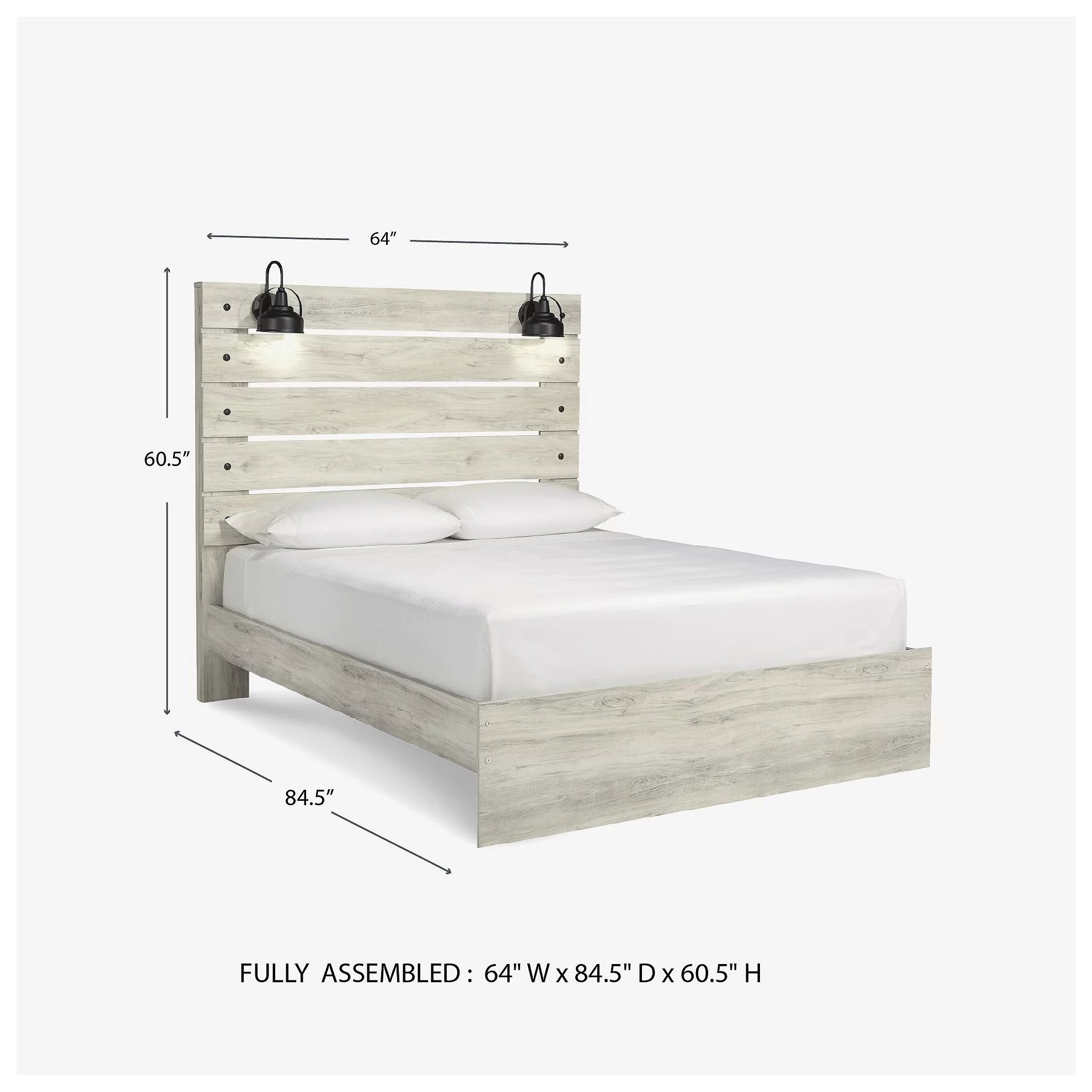 Cambeck Whitewash Queen Panel Bed