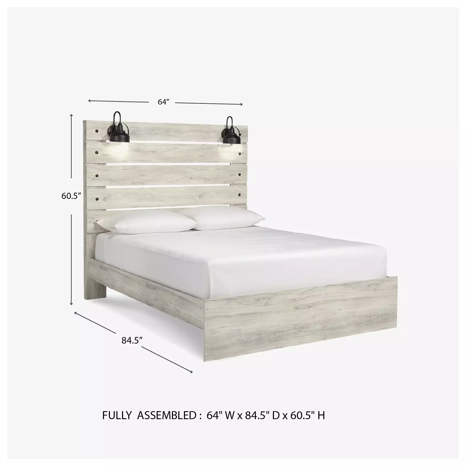 Cambeck Whitewash Queen Panel Bed