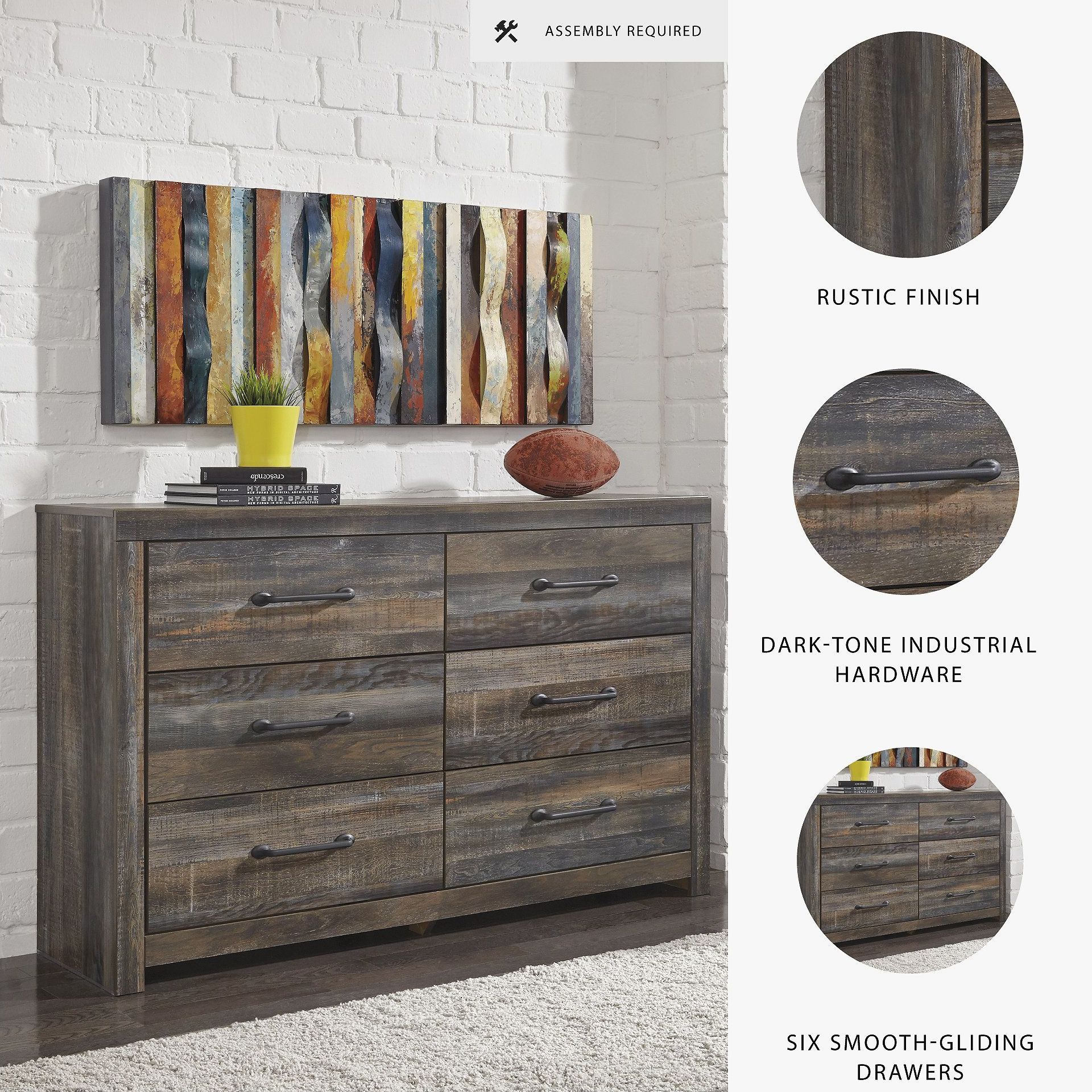 Drystan 6 Drawer Dresser From Home Gallery Stores | Home Gallery