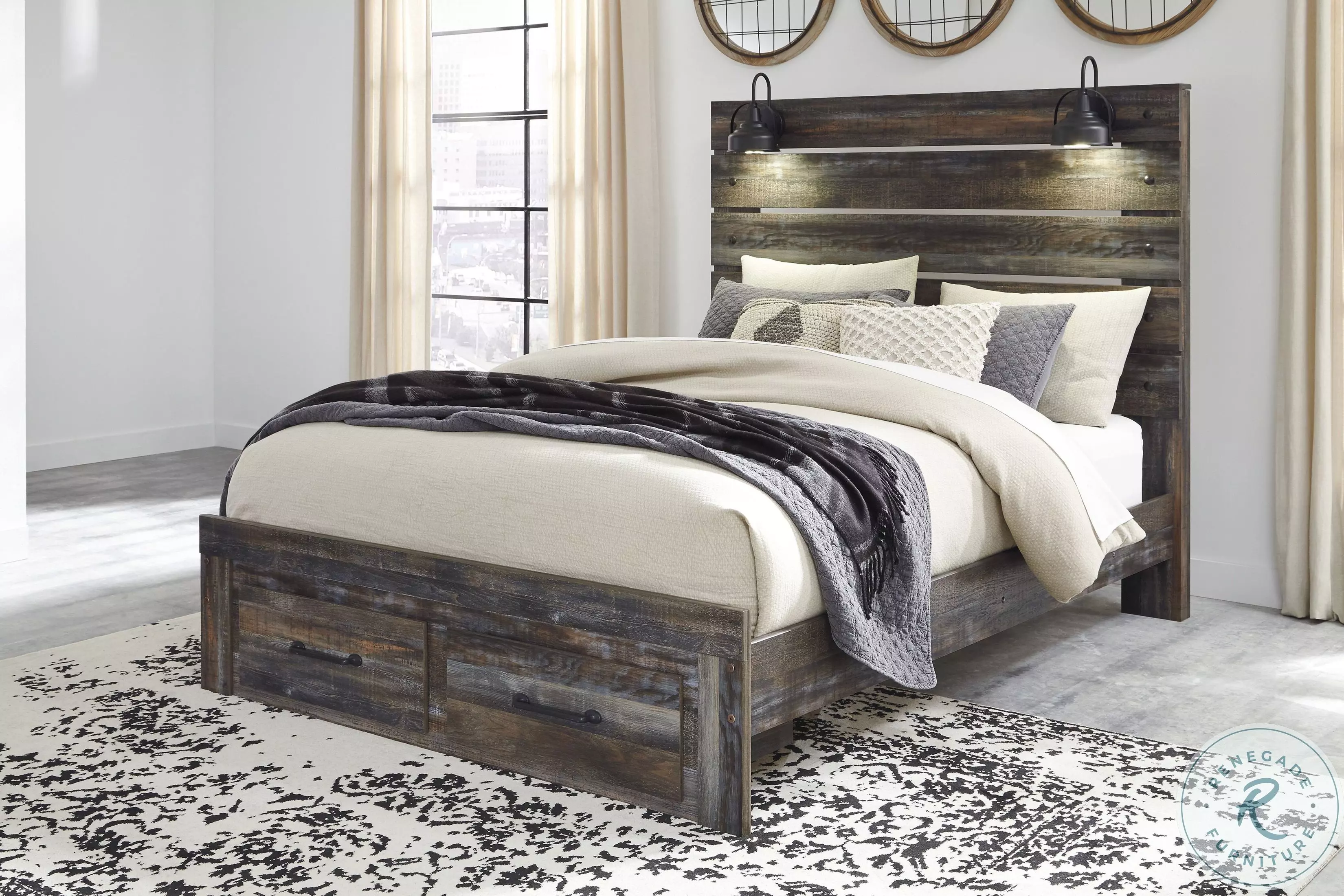 Drystan Panel Bedroom Set with Front Storage Footboard From Home