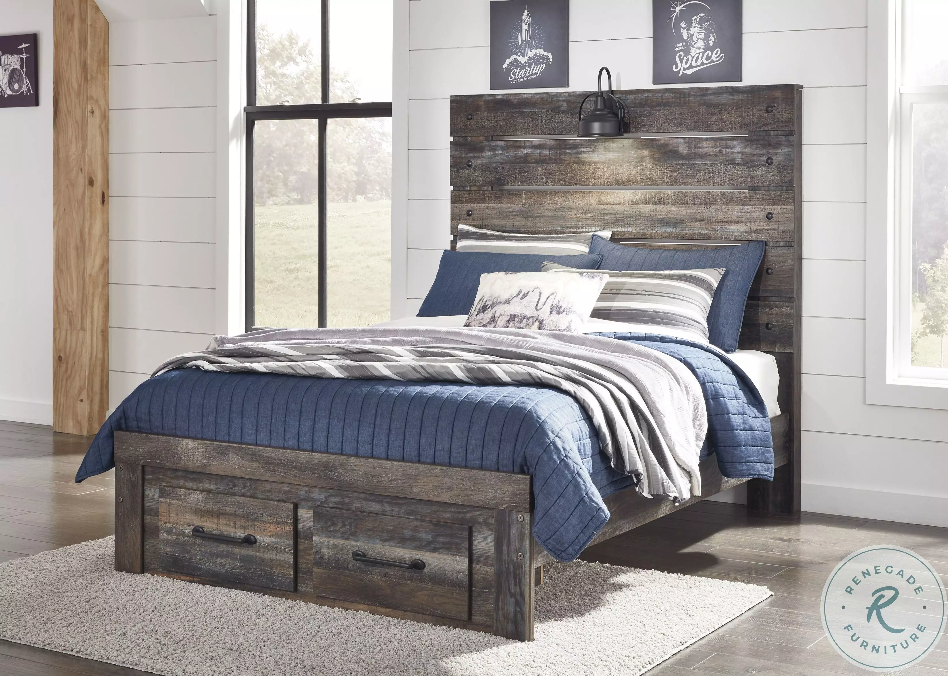 Drystan Multi Youth Panel Storage Bedroom Set from Ashley