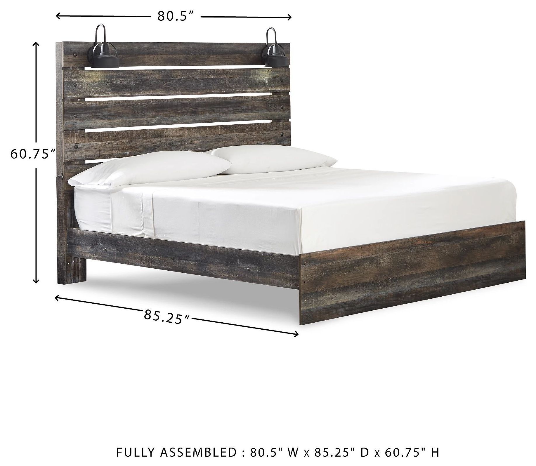 Drystan King Panel Bed