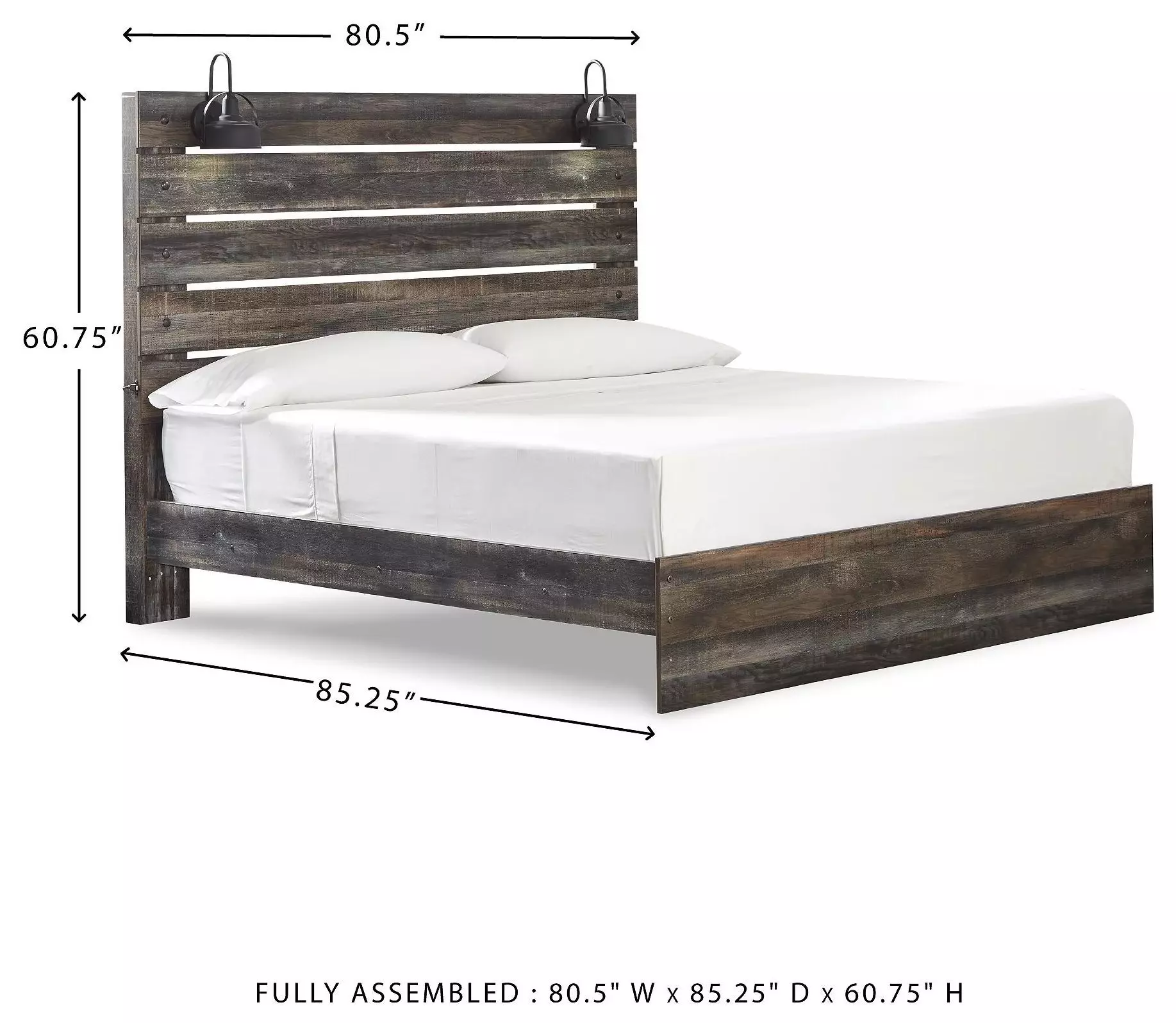 Drystan King Panel Bed