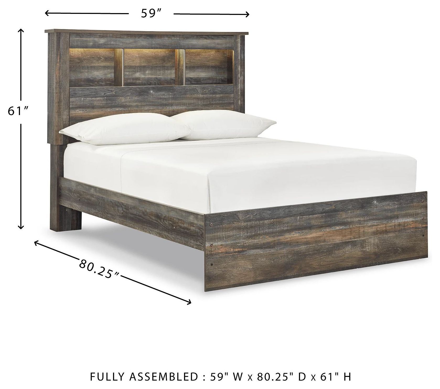 Drystan Full Bookcase Bed