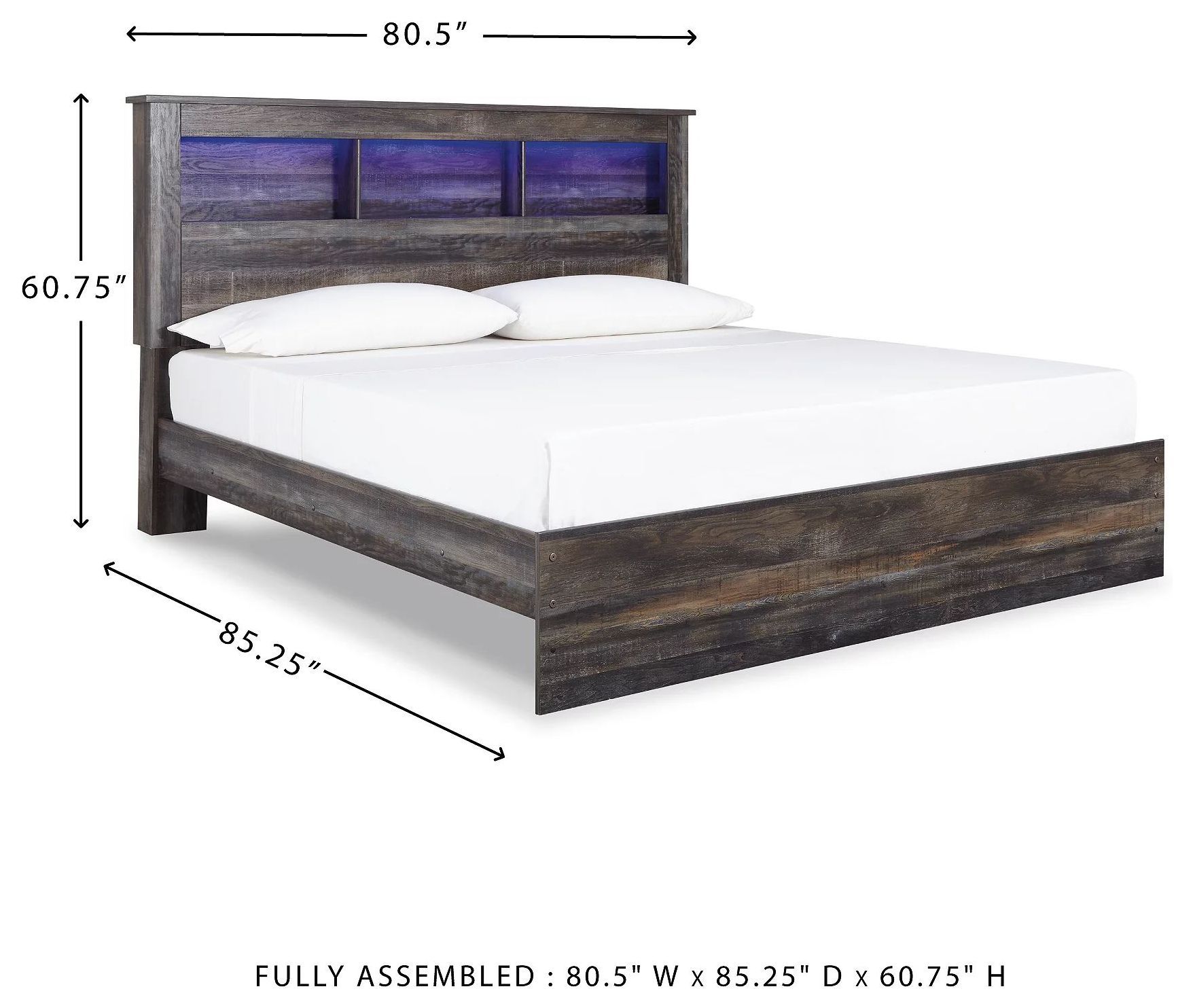 Drystan King Bookcase Bed