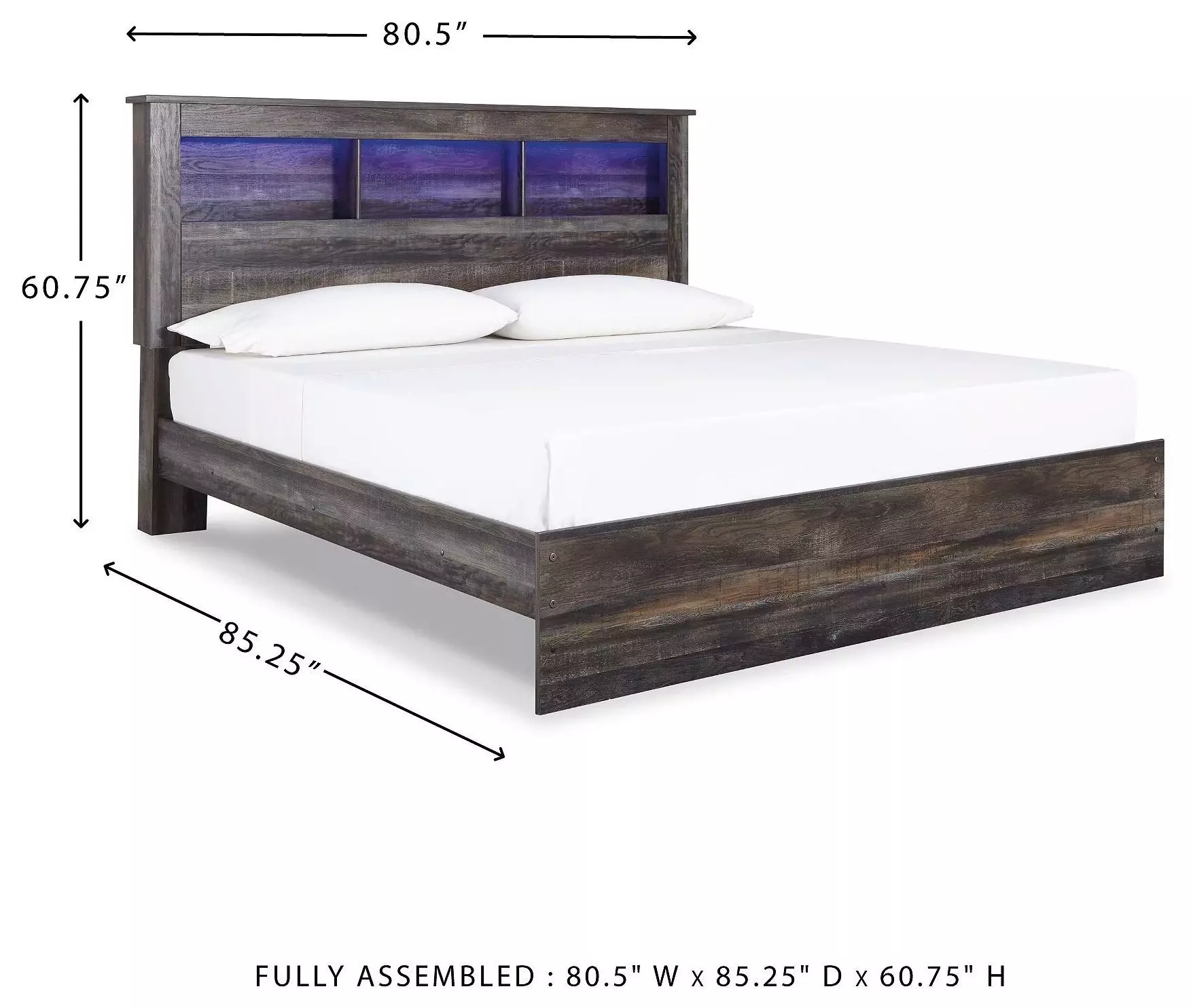 Drystan King Bookcase Bed