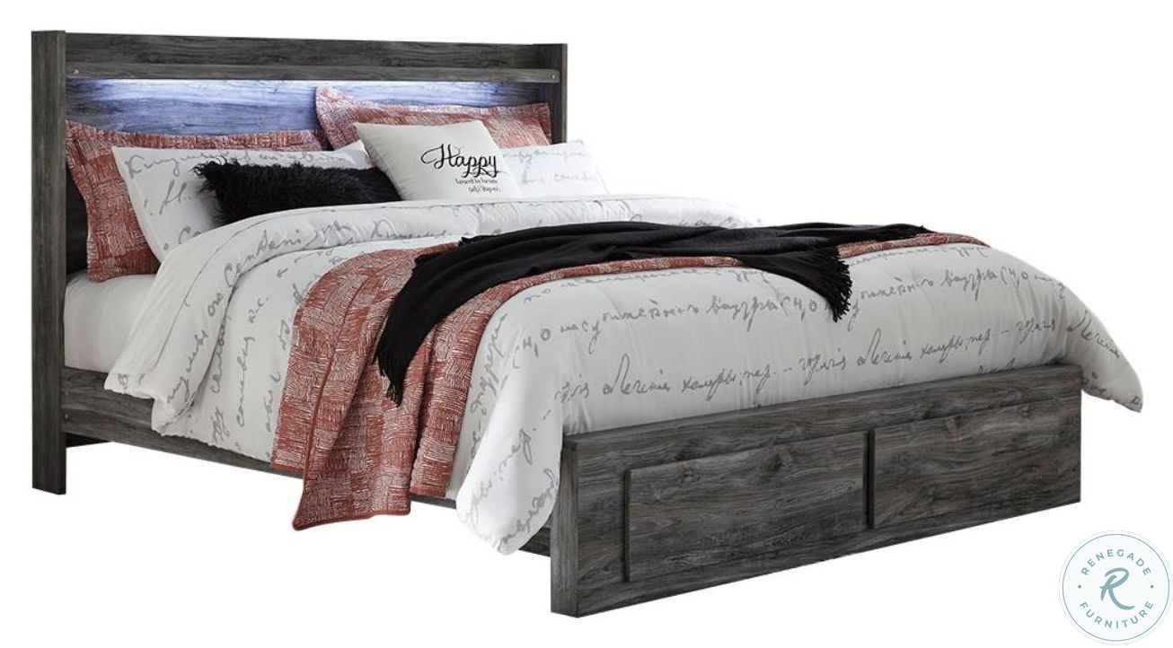 Baystorm Gray King Platform Storage Bed from Ashley Coleman Furniture