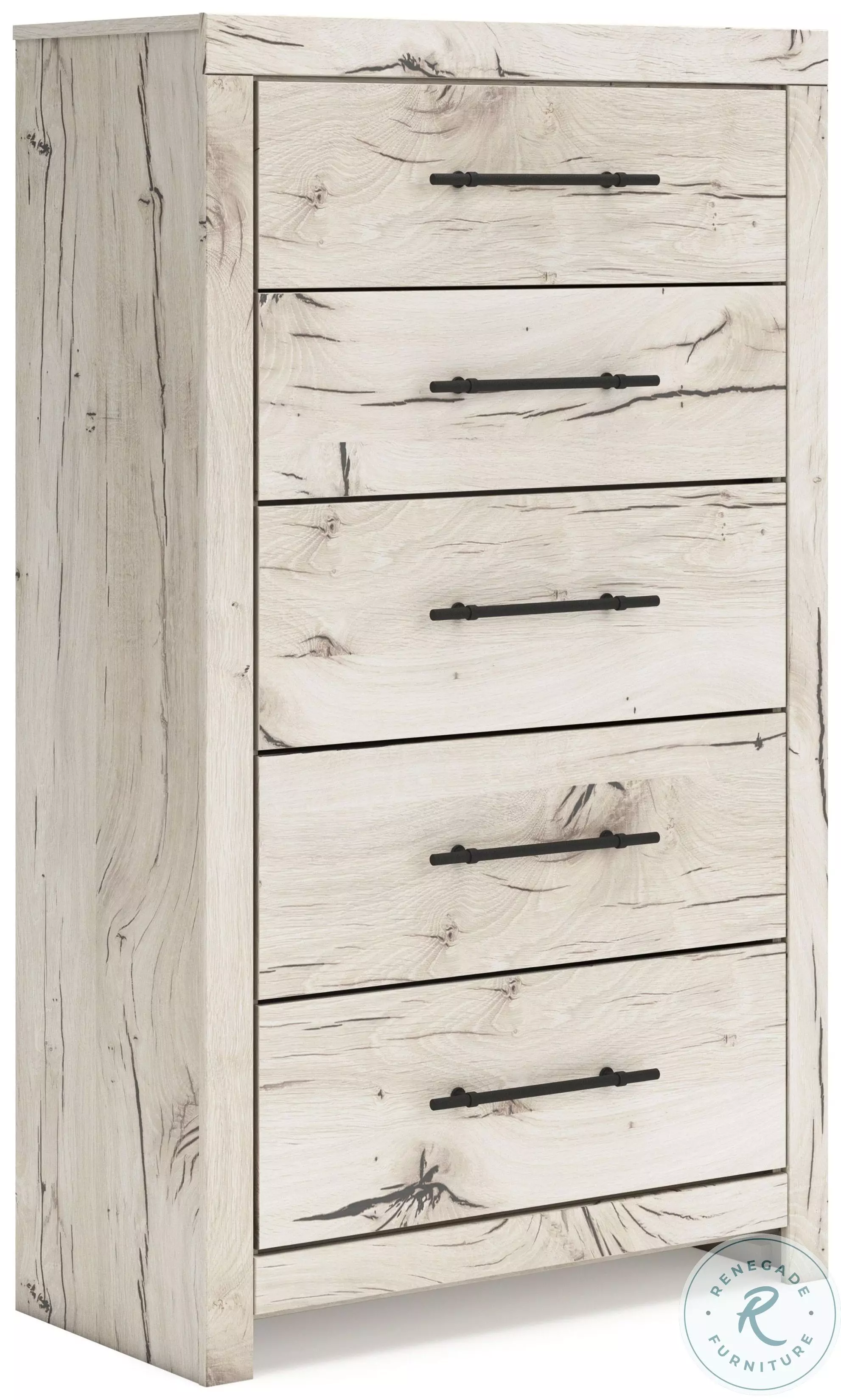 Lawroy Light Natural 5 Drawer Chest From Ashley Furniture
