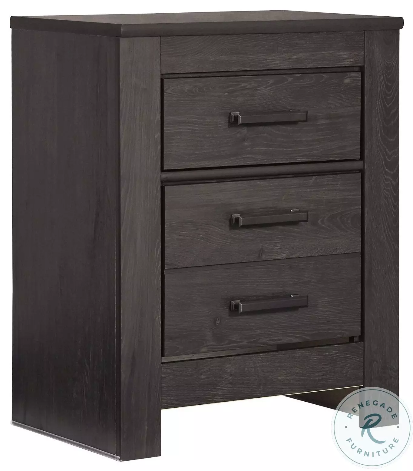Brinxton Charcoal Gray 2 Drawer Nightstand from Ashley