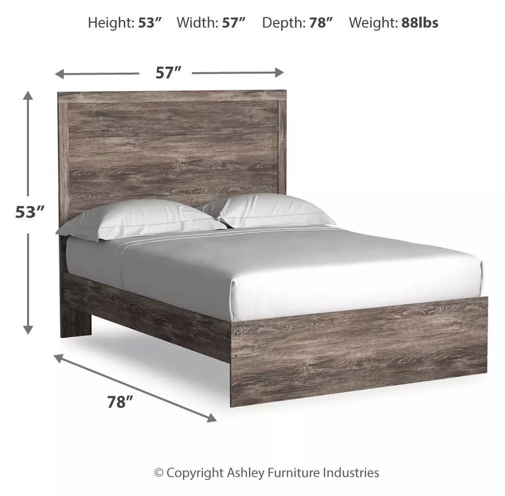 Ralinksi Gray Full Panel Bed