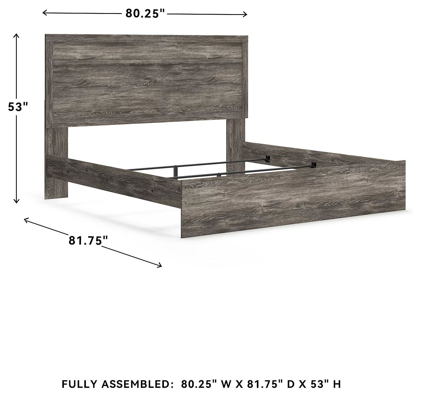 Ralinksi Gray King Panel Bed