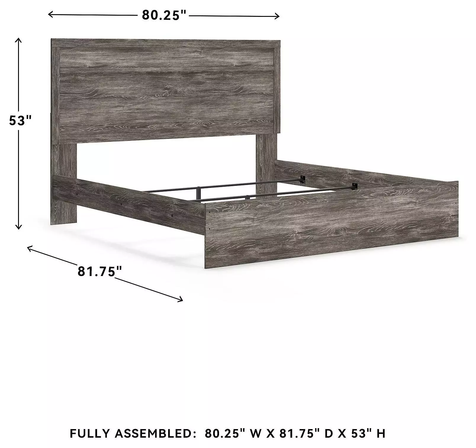 Ralinksi Gray King Panel Bed