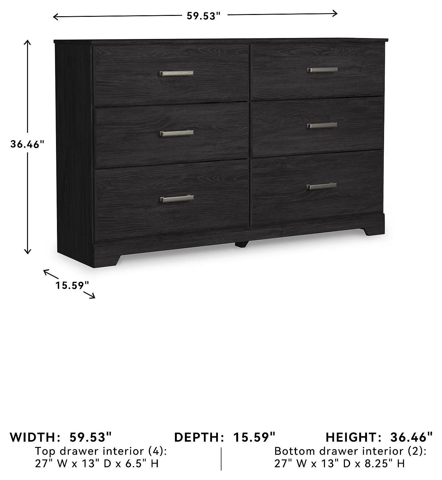 Belachime Black Dresser