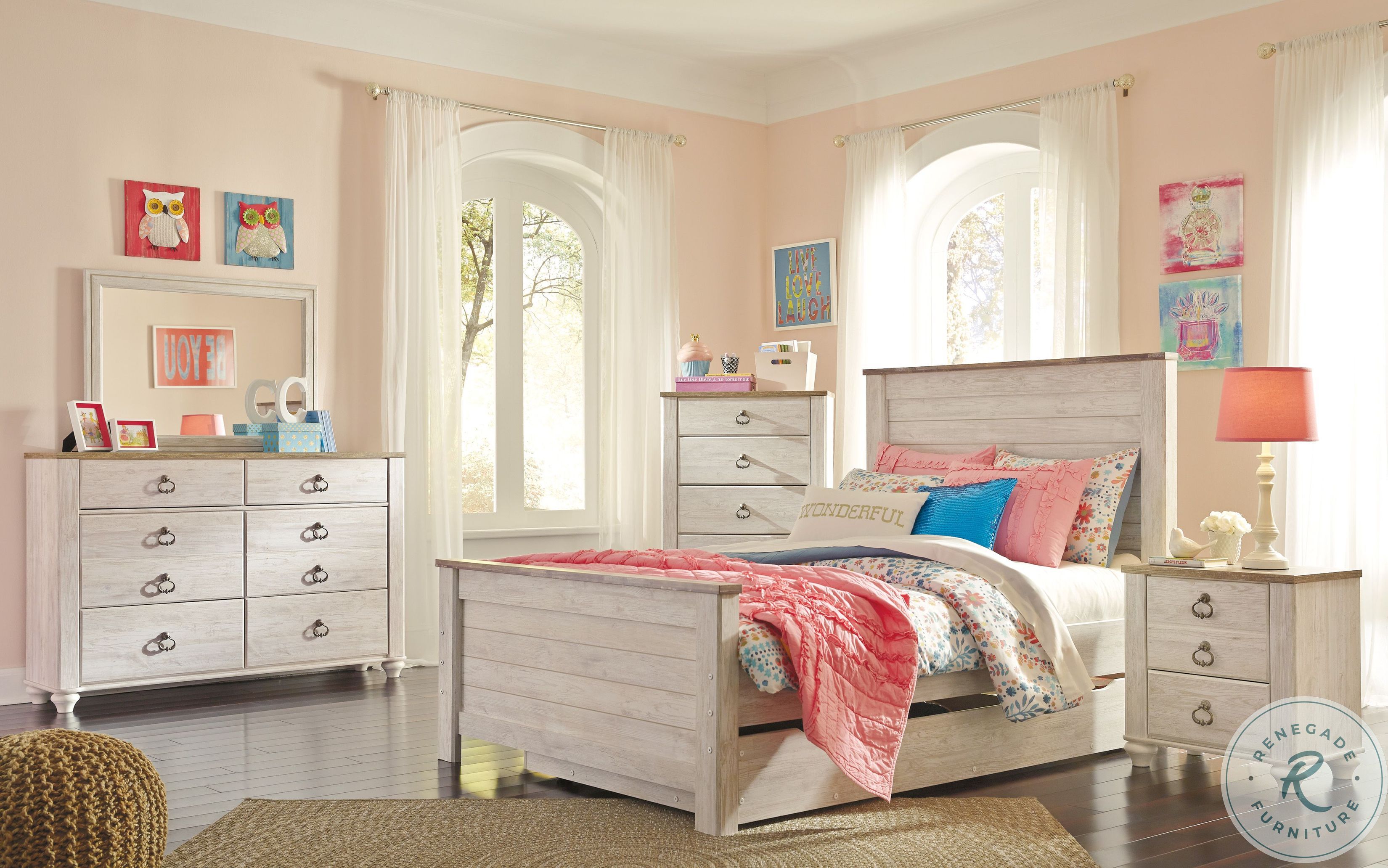 Willowton 2-Drawer Night Stand