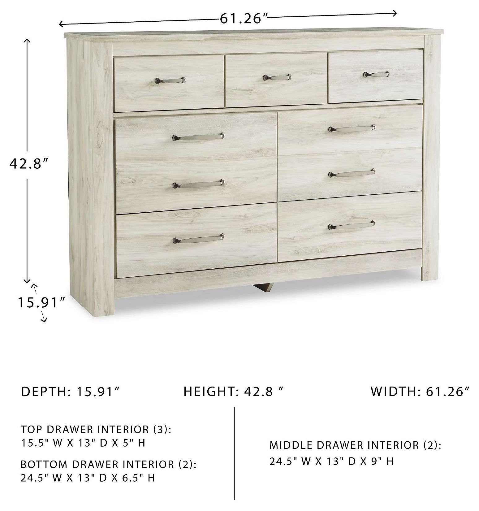 Bellaby Whitewash Dresser