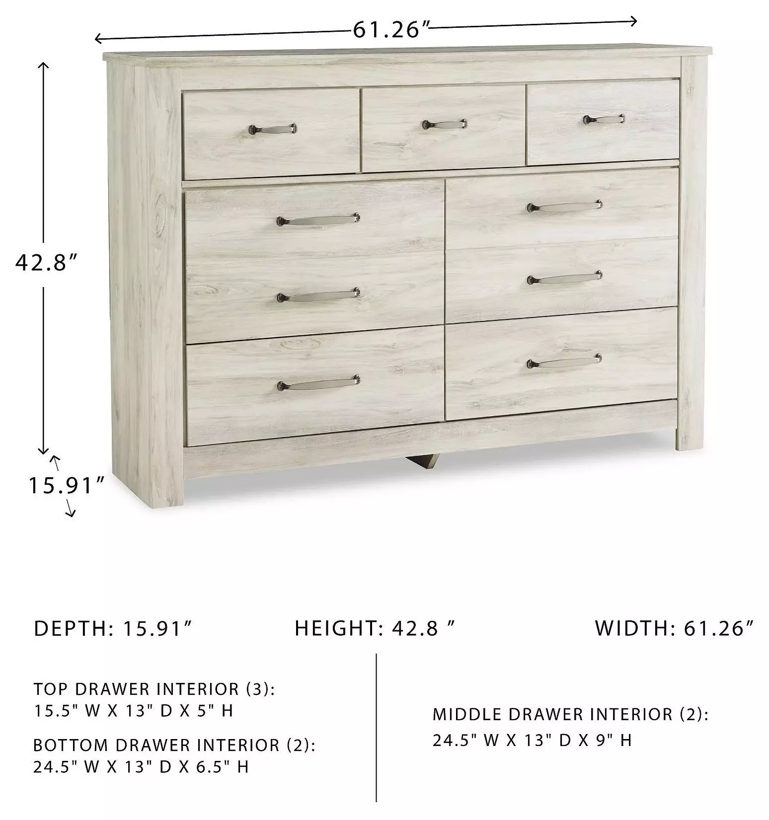 Bellaby Whitewash Dresser