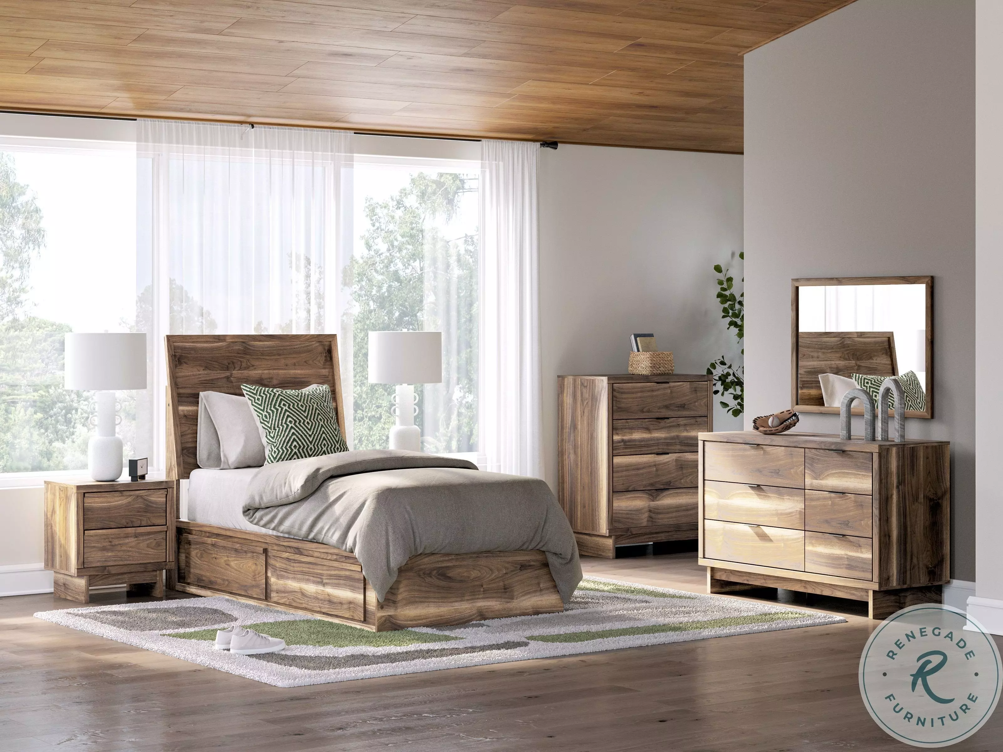 Zadilyn Brown Youth Panel Storage Bedroom Set from Ashley