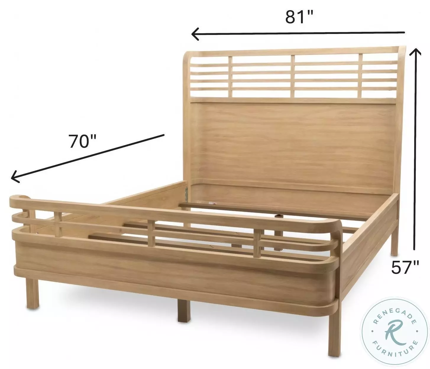 Cypress Sandstone King Panel Bed