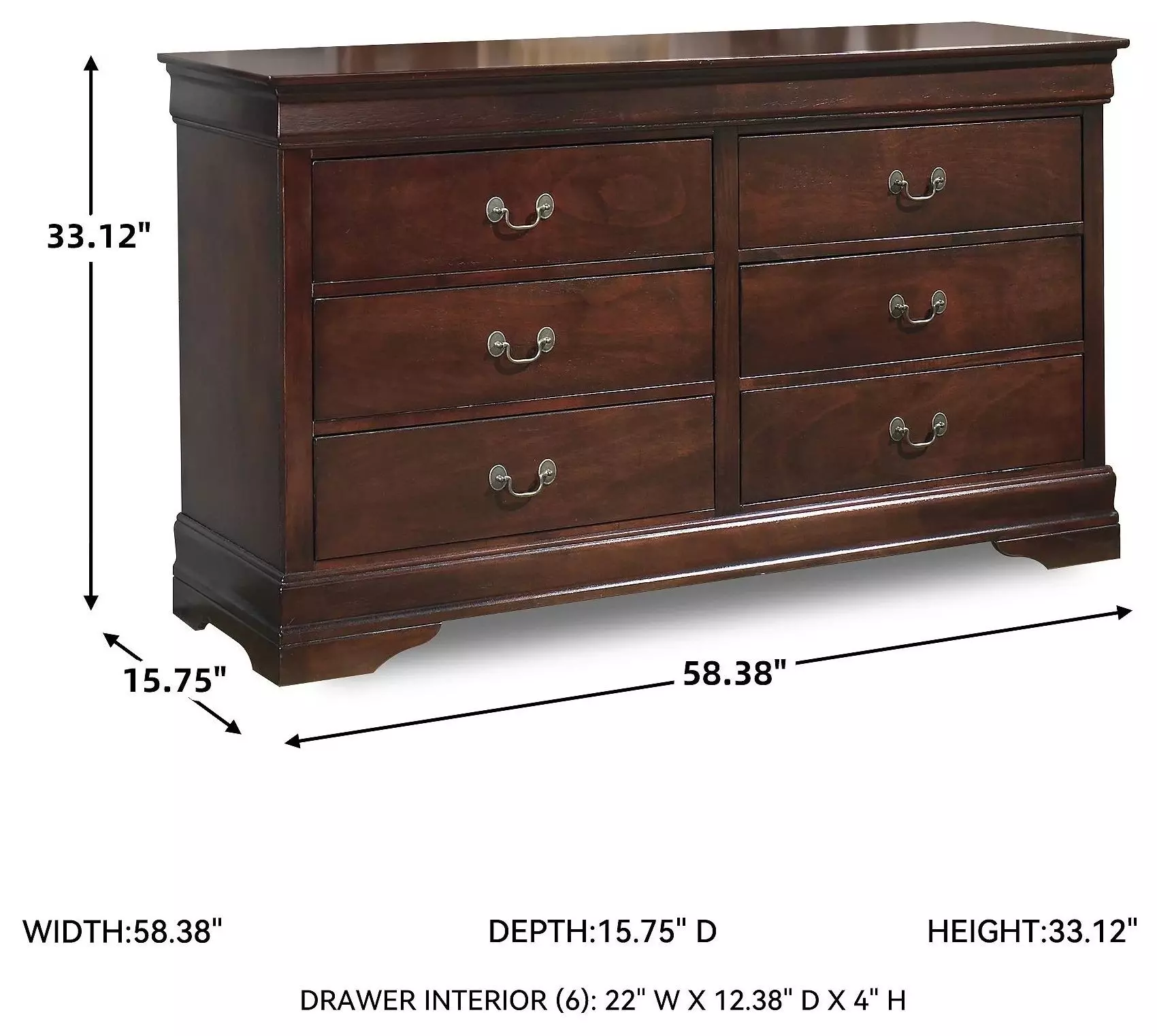 Alisdair Dark Brown Dresser
