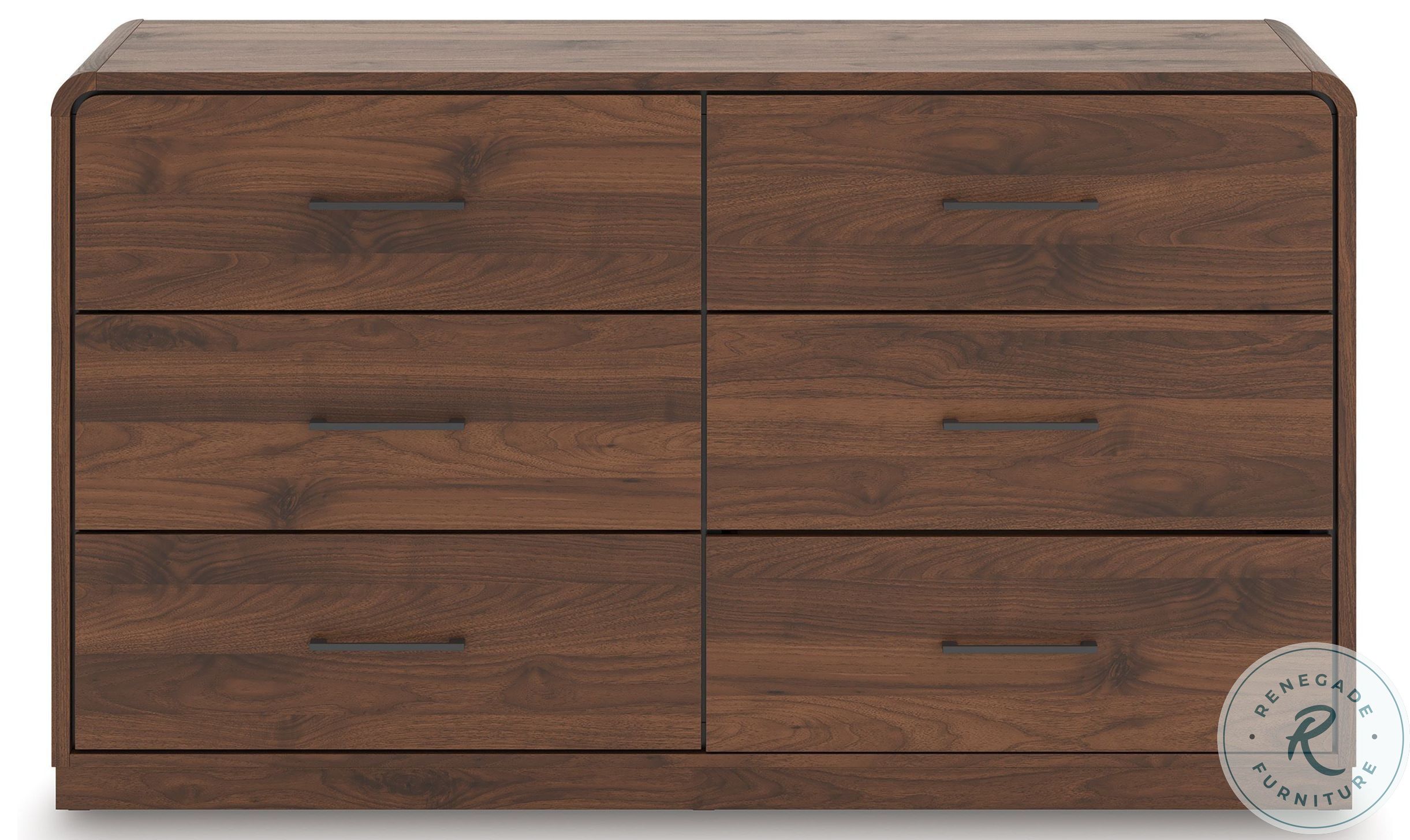 Hollinaze Walnut Brown 6 Drawer Dresser From Ashley Furniture