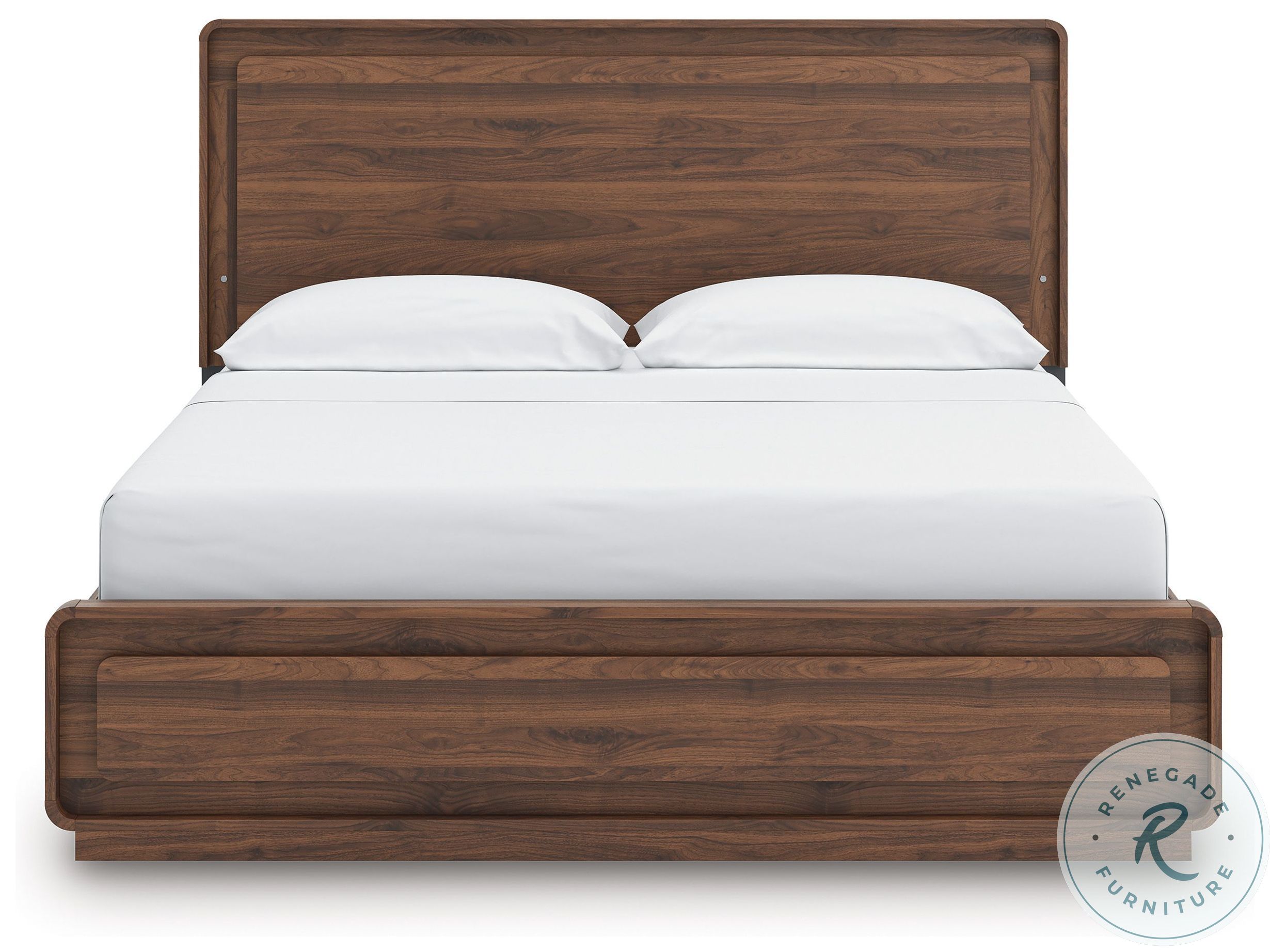 Hollinaze Walnut Brown California King Panel Bed From Ashley