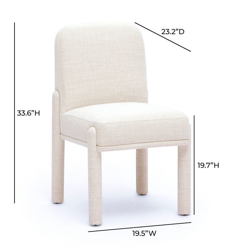 Martina Cream Performance Fabric Upholstered Dining Chair