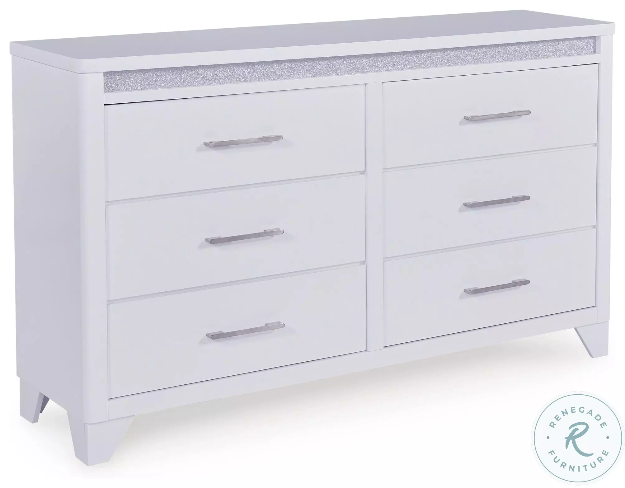 ashley furniture white dresser Hallityn 6 Drawer Ashley Furniture Shaybrock - 6