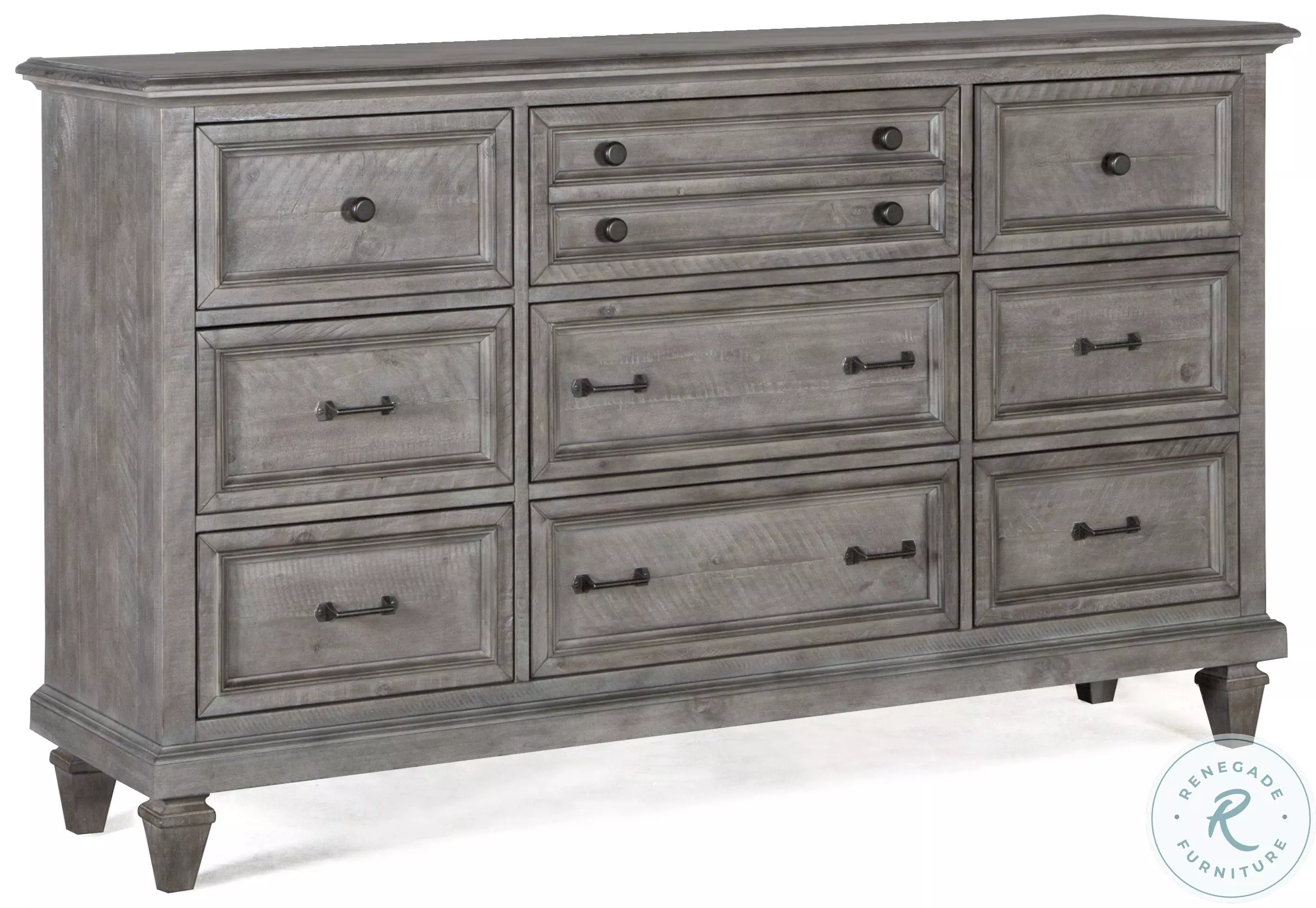 Lancaster Dove Tail Grey 9 Drawer Dresser from Magnussen Home