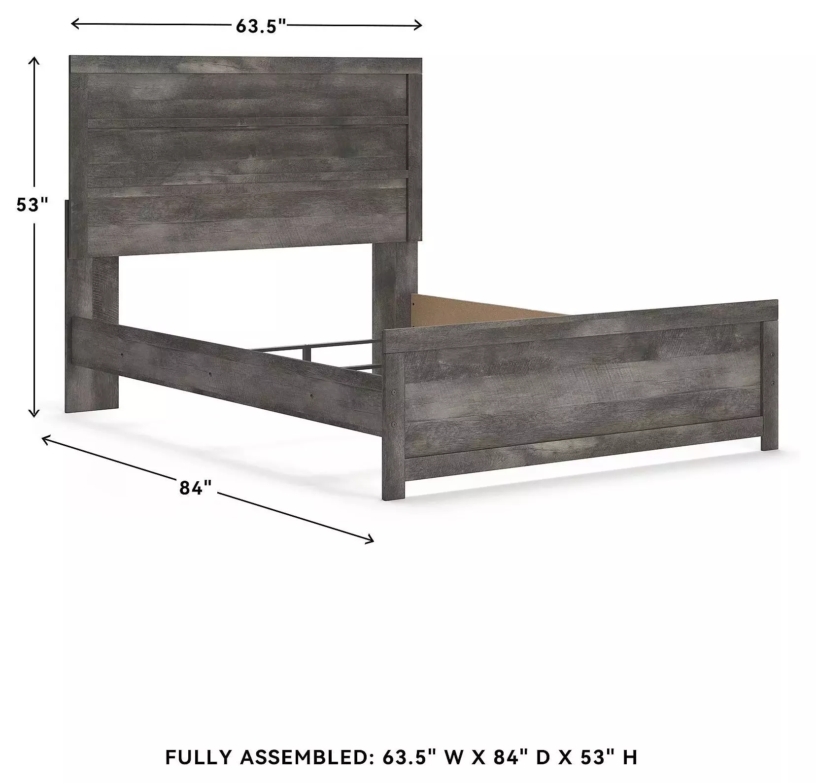 Wynnlow Gray Queen Panel Bed