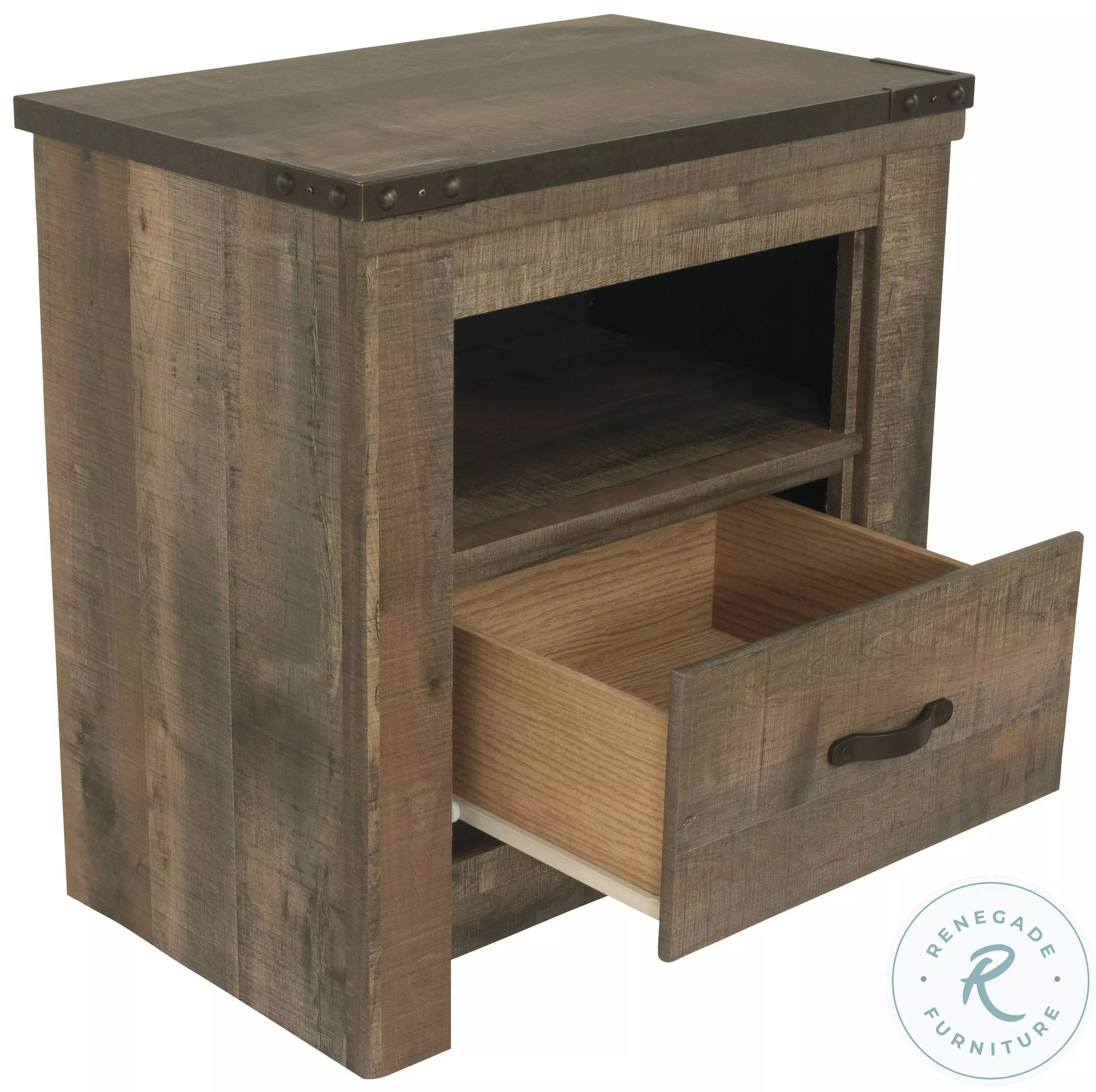 Trinell Brown One Drawer Nightstand From Home Gallery Stores