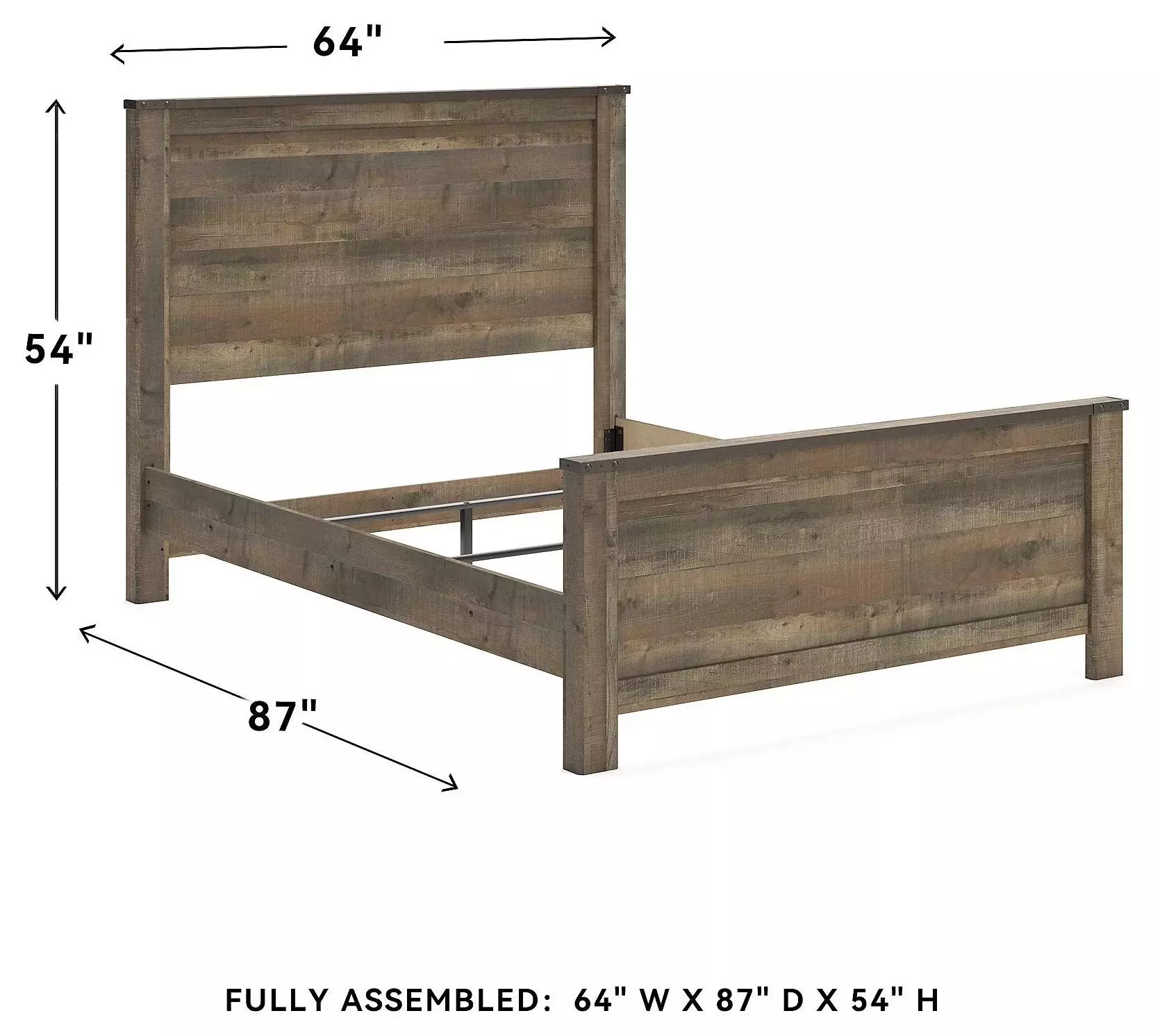 Trinell Brown Queen Panel Bed