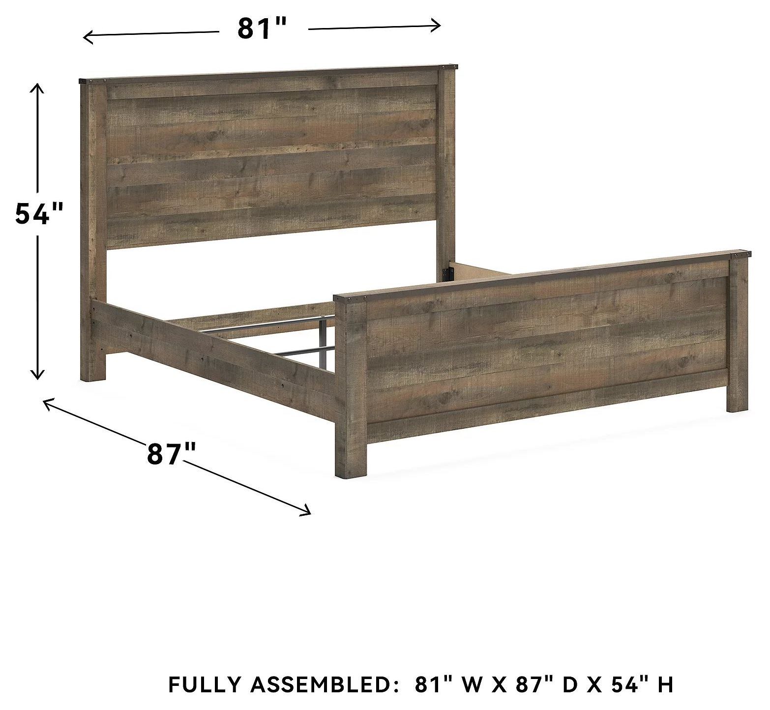 Trinell Brown King Panel Bed