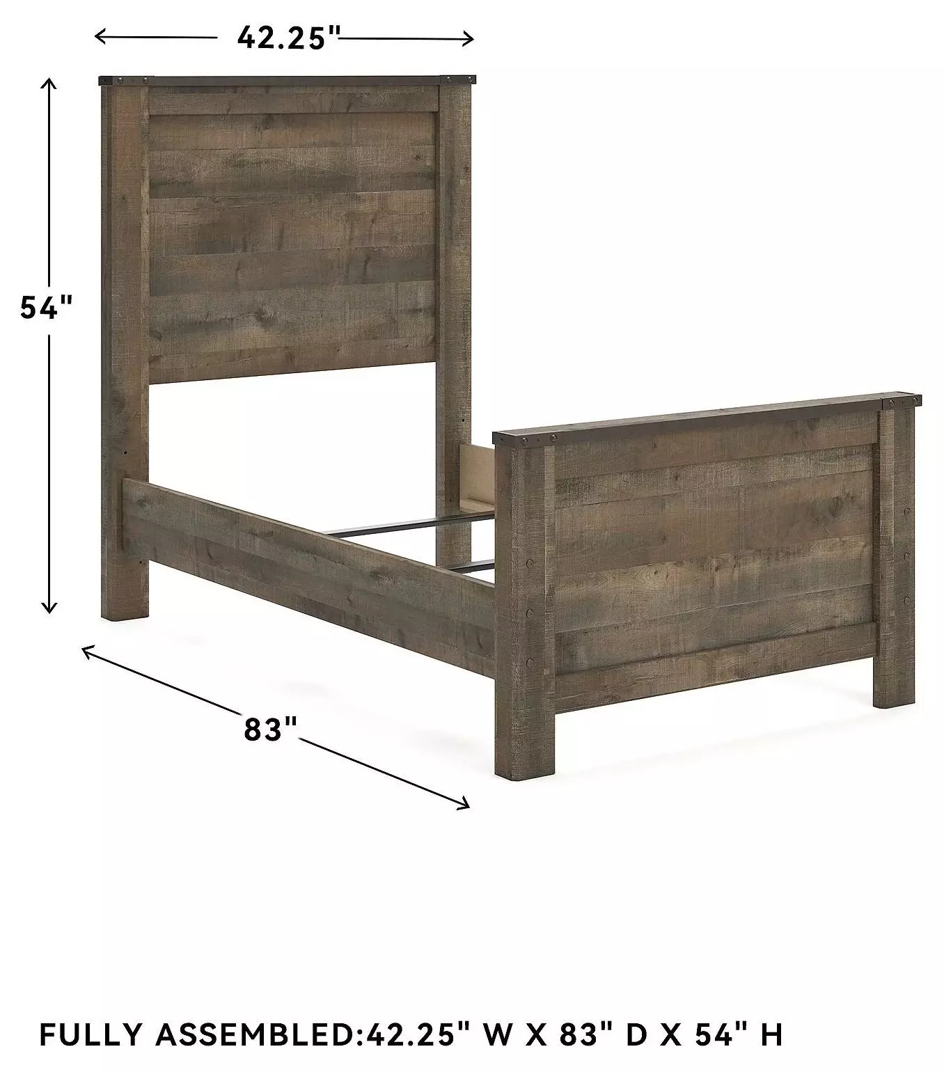 Trinell Brown Twin Panel Bed
