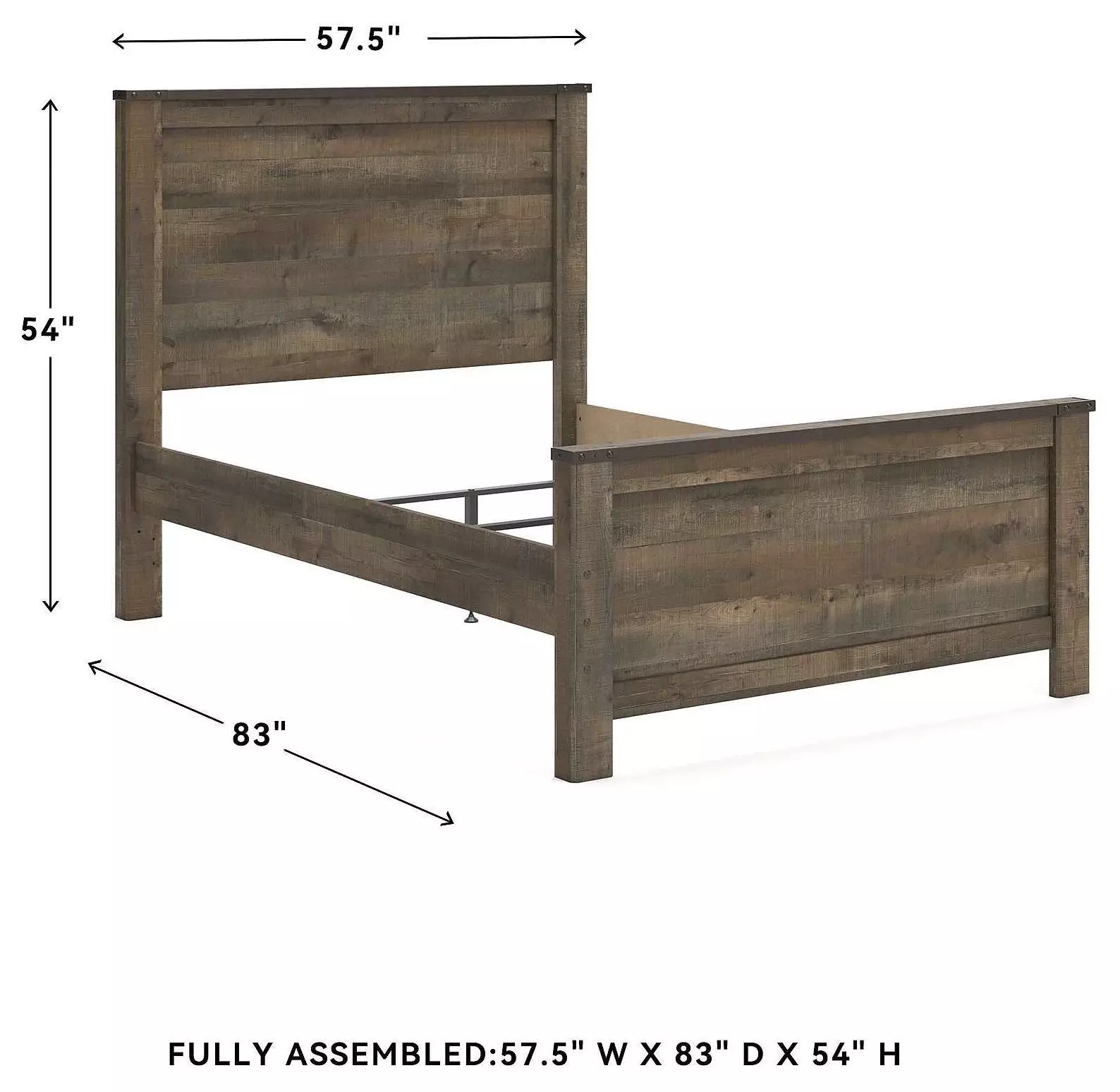Trinell Brown Full Panel Bed