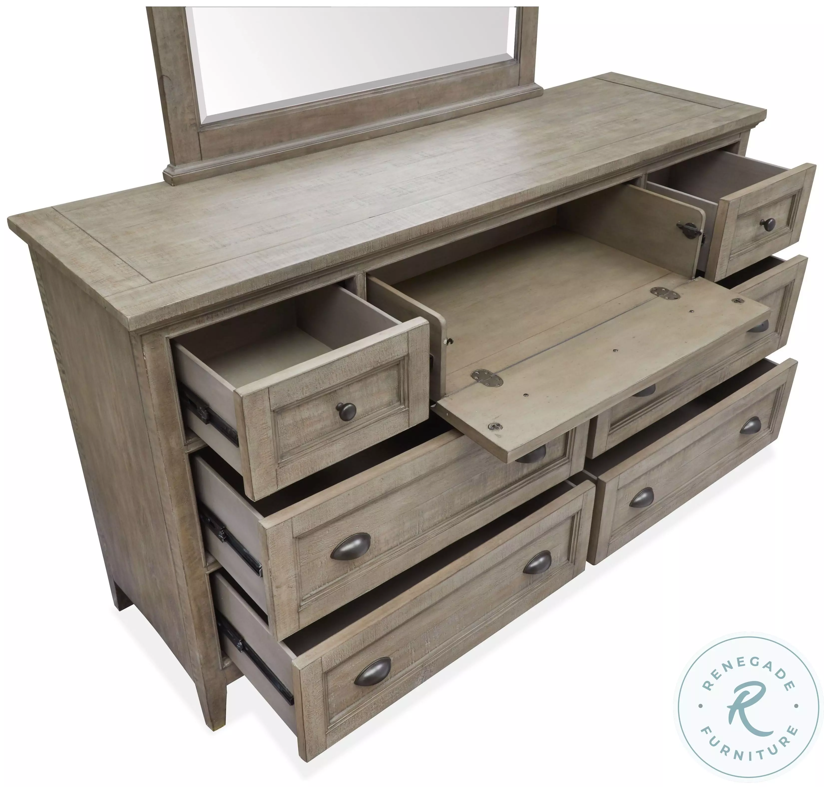 Paxton Place Dovetail Grey Dresser From Home Gallery Stores | Home