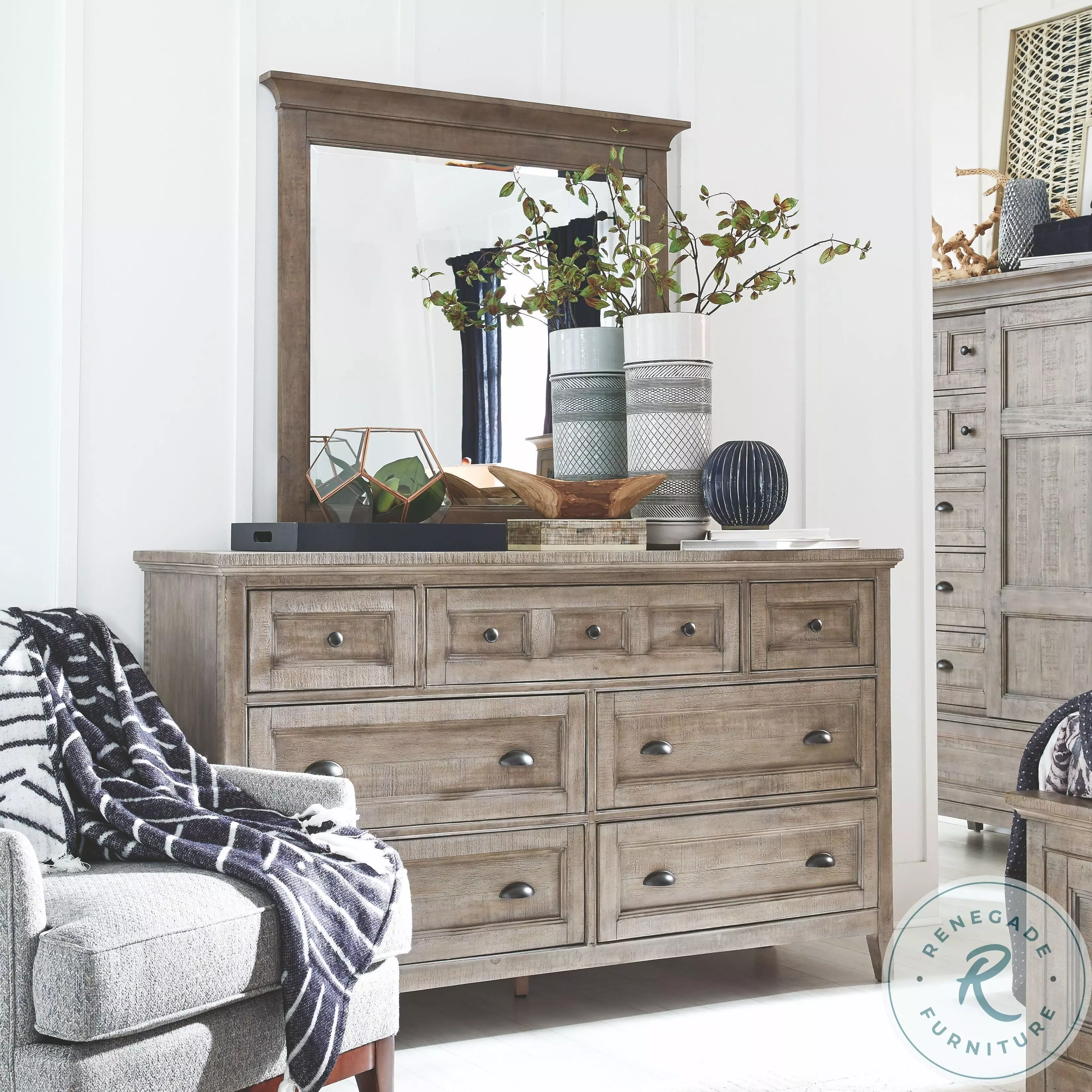 Paxton Place Dovetail Grey Dresser From Home Gallery Stores | Home