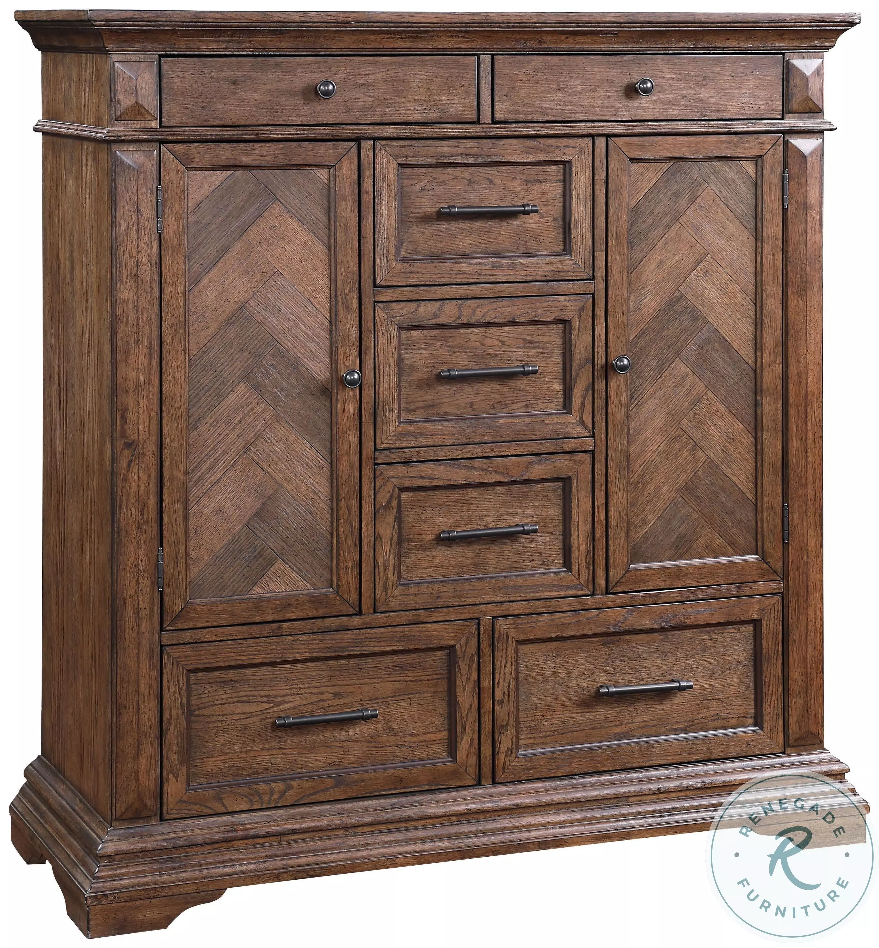 Mar Vista Brushed Walnut Door Chest from New Classic | Coleman Mar Vista Brushed Walnut Door Chest from New Classic | Coleman