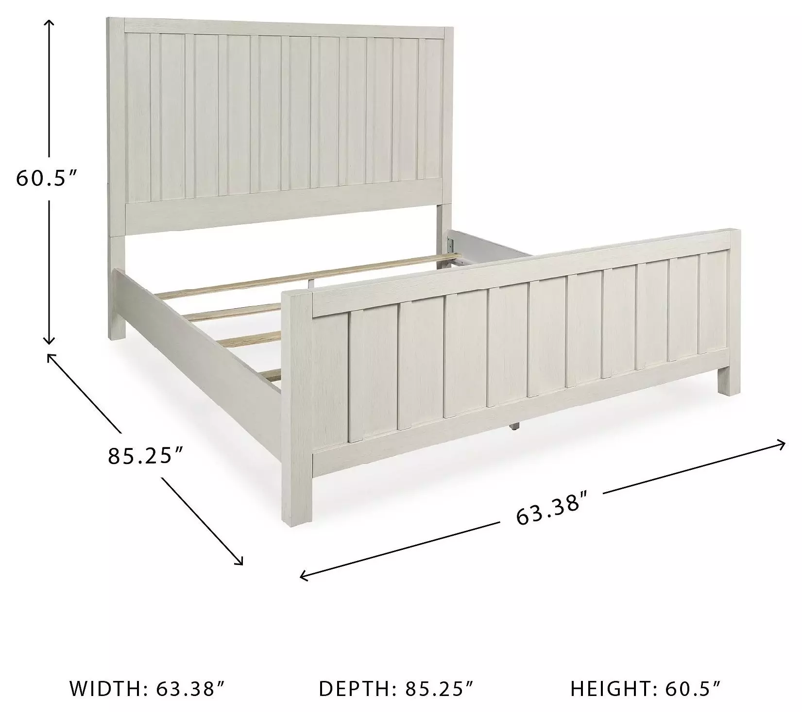 Shaybrock Antique White Queen Panel Bed