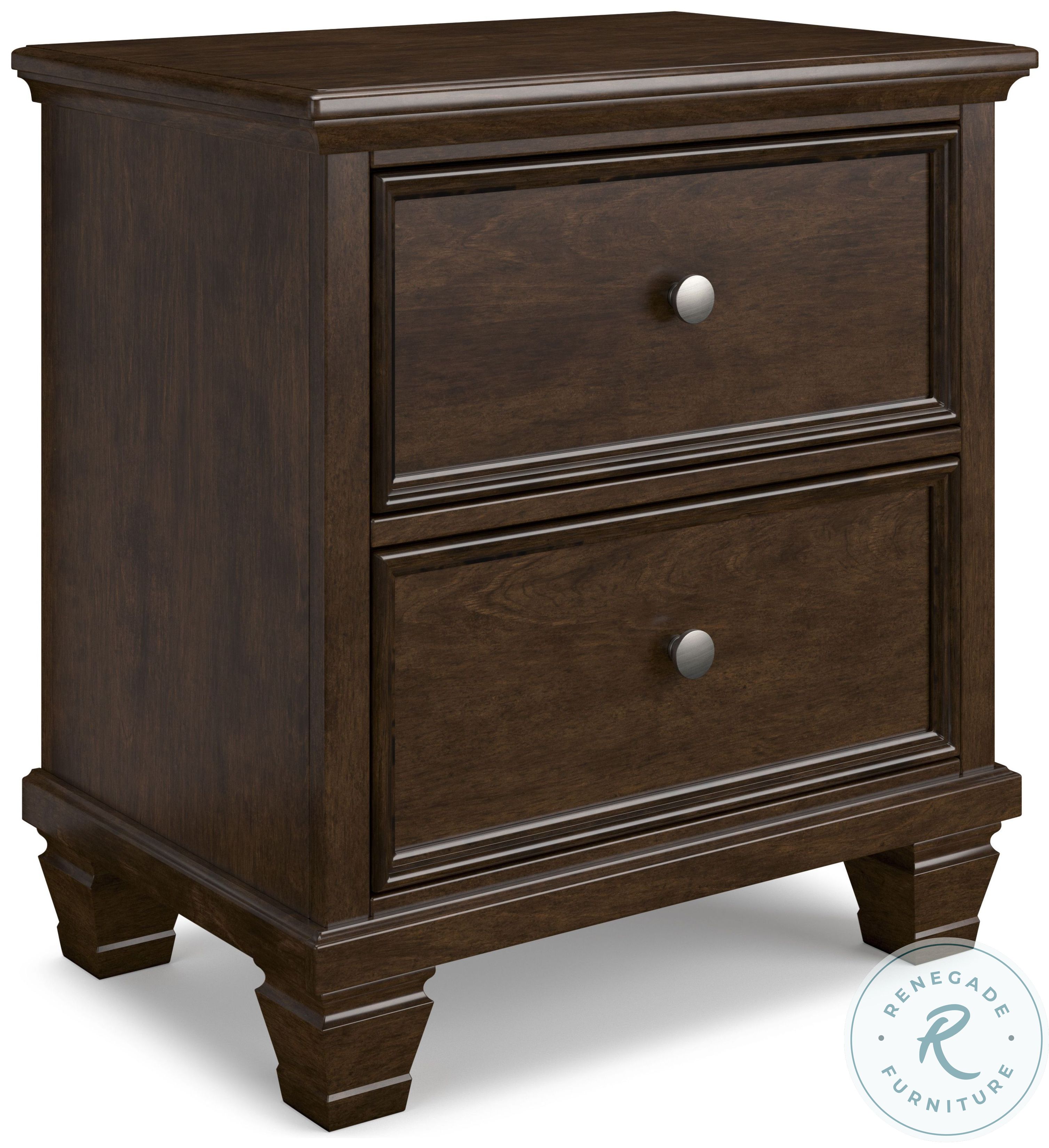 Danabrin Rich Brown Cherry Nightstand From Ashley Furniture Coleman