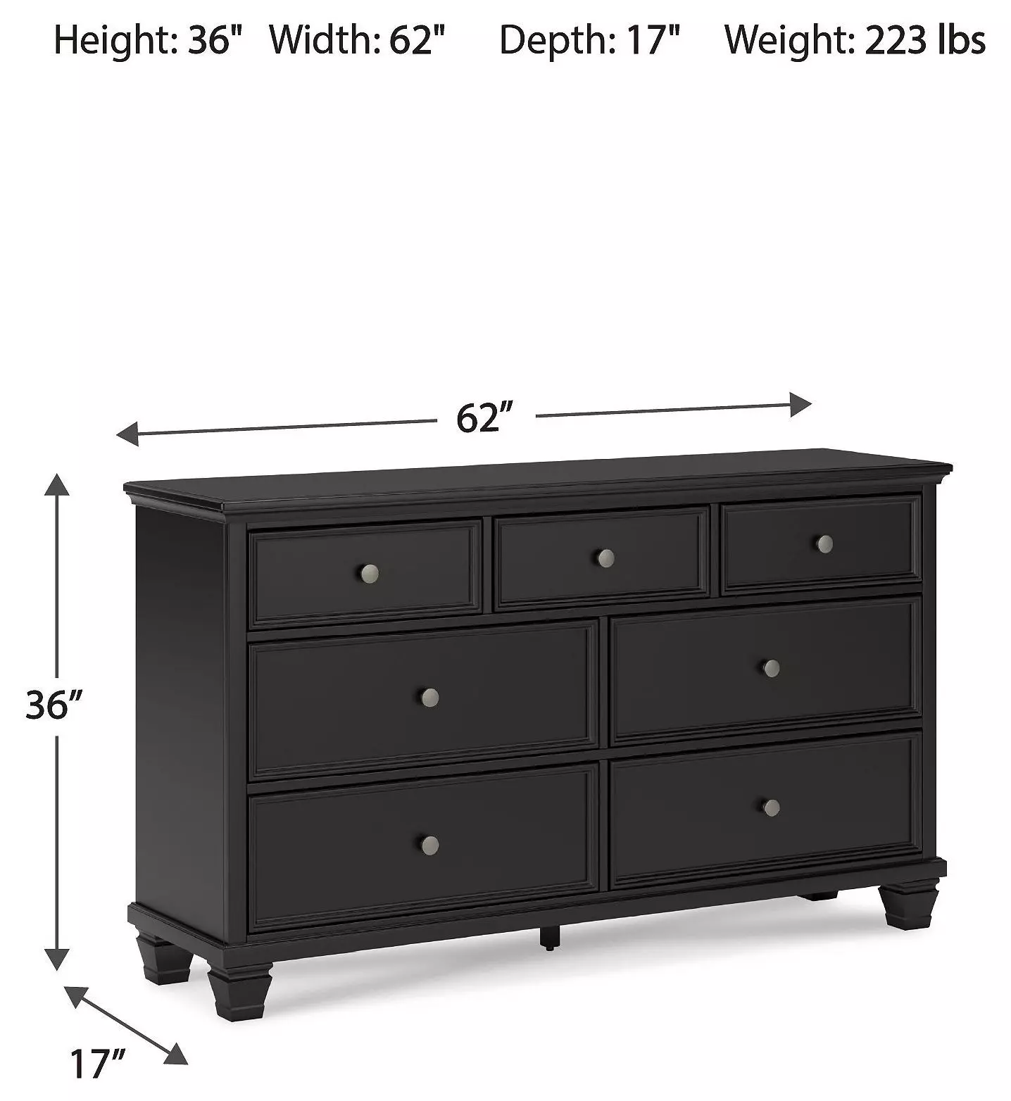 Lanolee Black Dresser