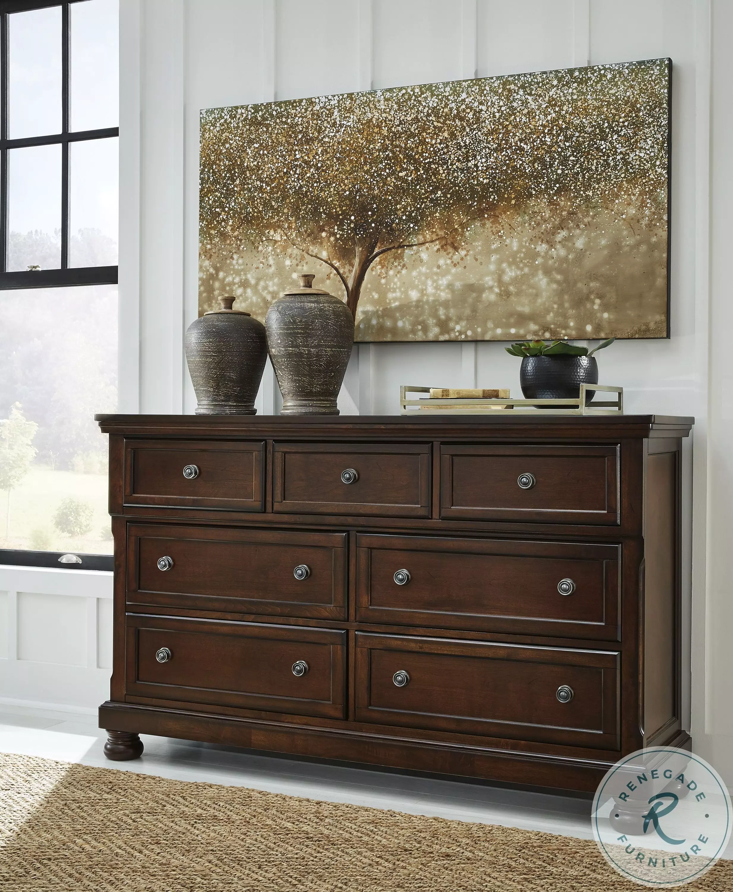 Porter Rustic Brown Dresser From Home Gallery Stores