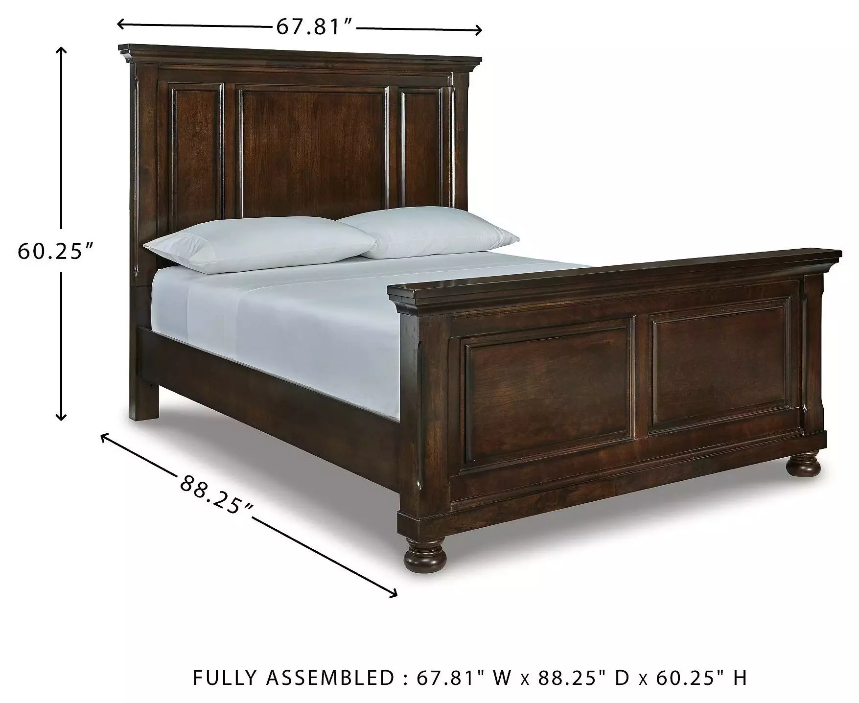 Porter Rustic Brown Queen Panel Bed