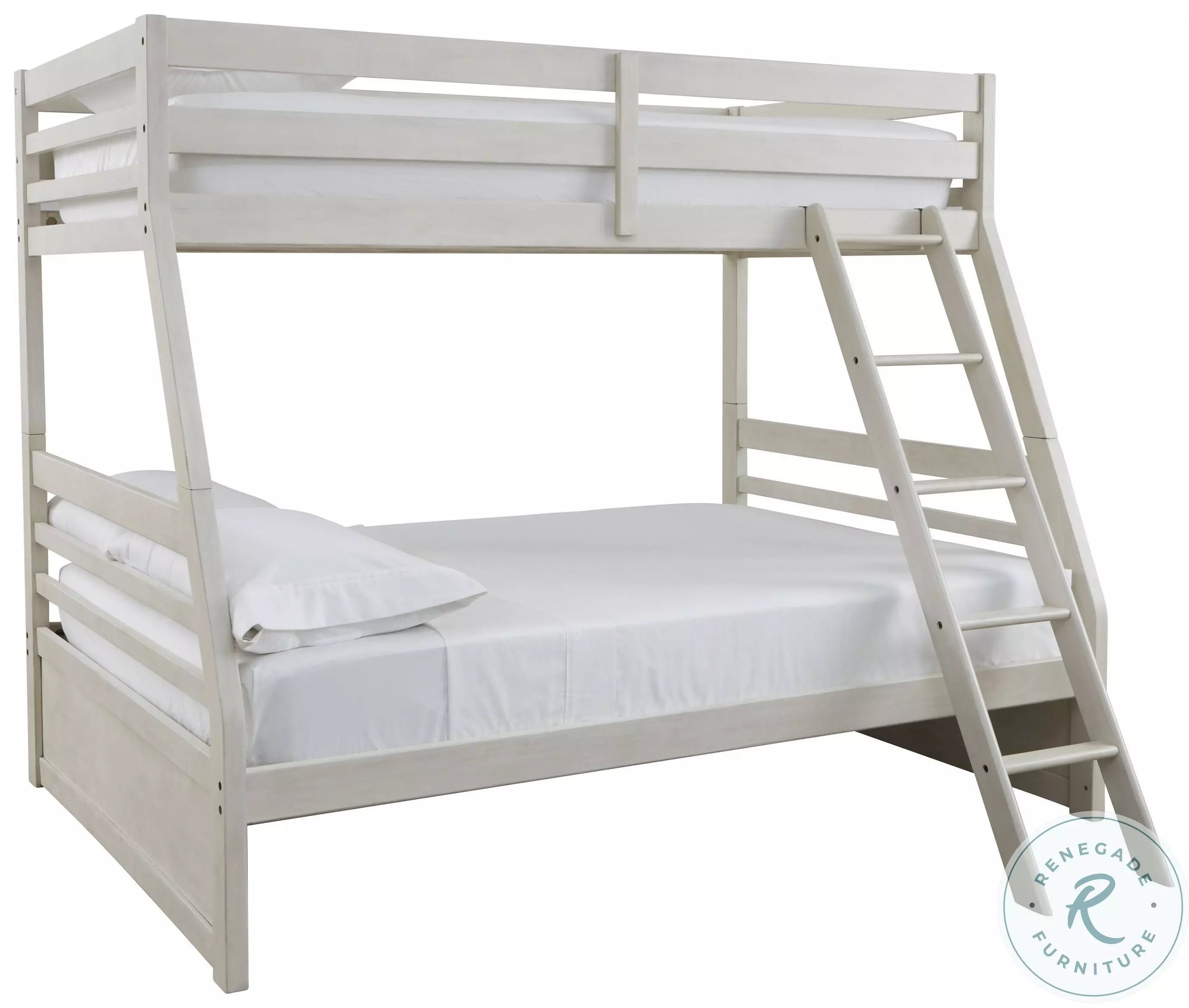 Robbinsdale Antique White Twin Over Full Bunk Bed From